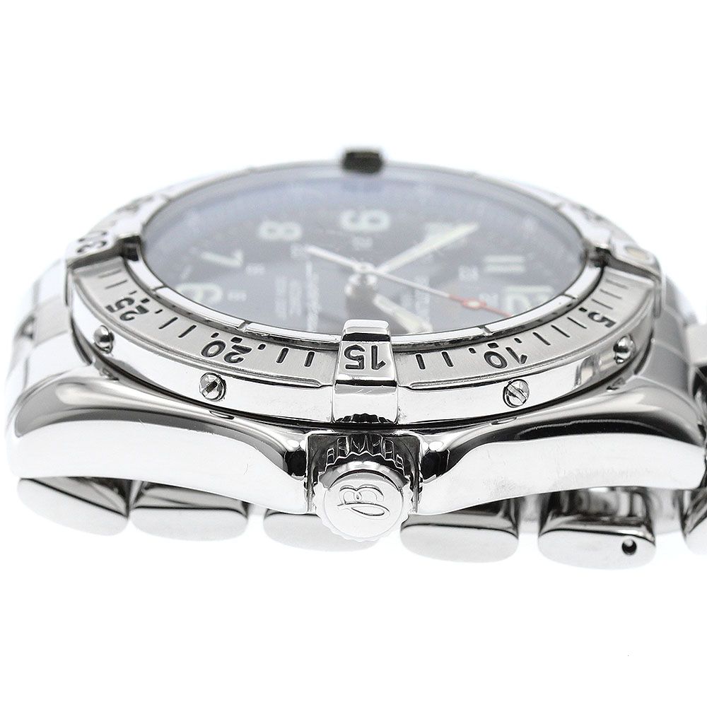  ブライトリング BREITLING A17040 スーパーオーシャン デイト 自動巻き メンズ 保証書付き_939709 仕事着 自動巻き時計 腕時計(アナログ)