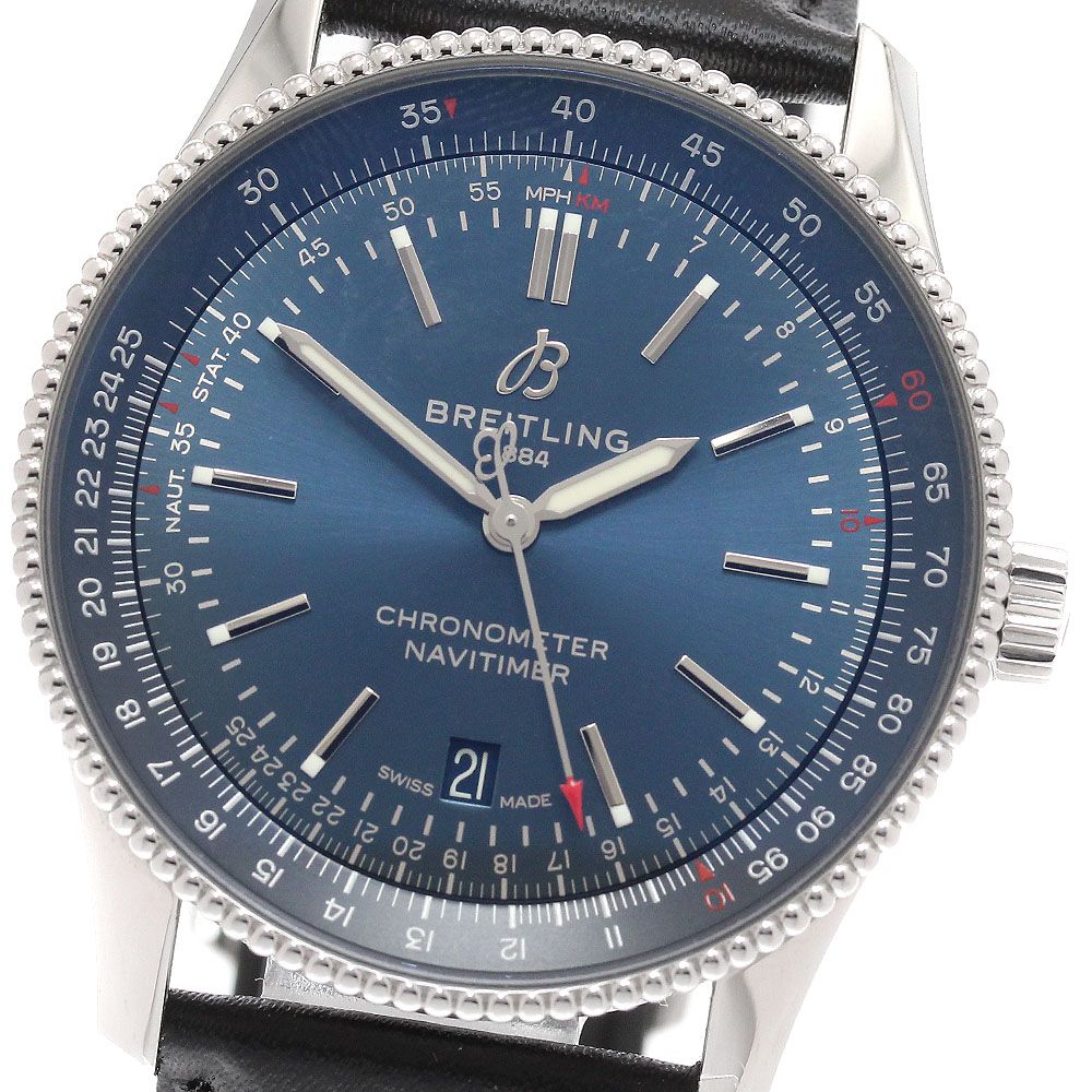 ブライトリング BREITLING A17326 ナビタイマー41 デイト 自動巻き メンズ 内箱 保証書付き_942227