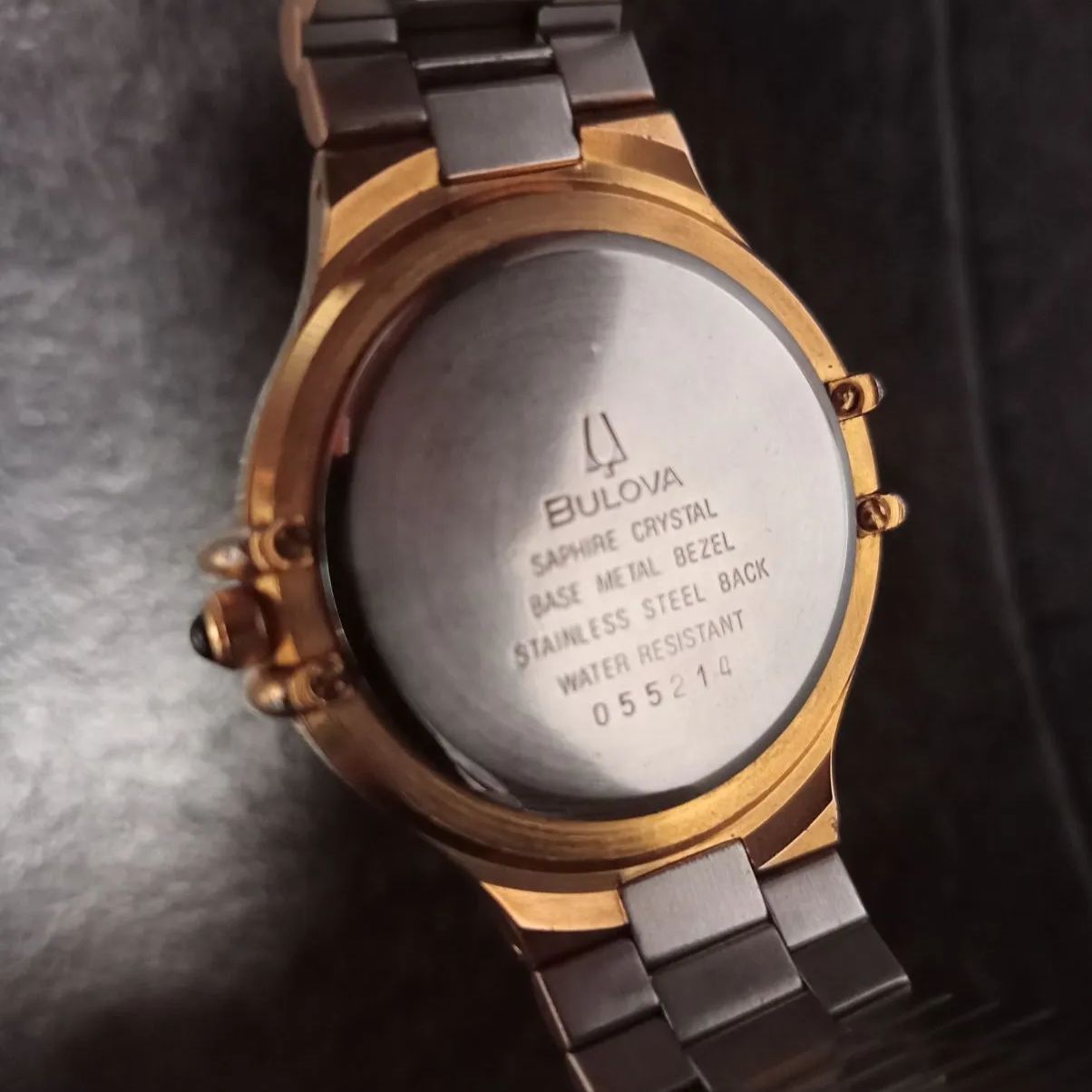 美品/4Pダイヤ】BULOVA ブローバ 腕時計 ゴールド デイト クォーツ 