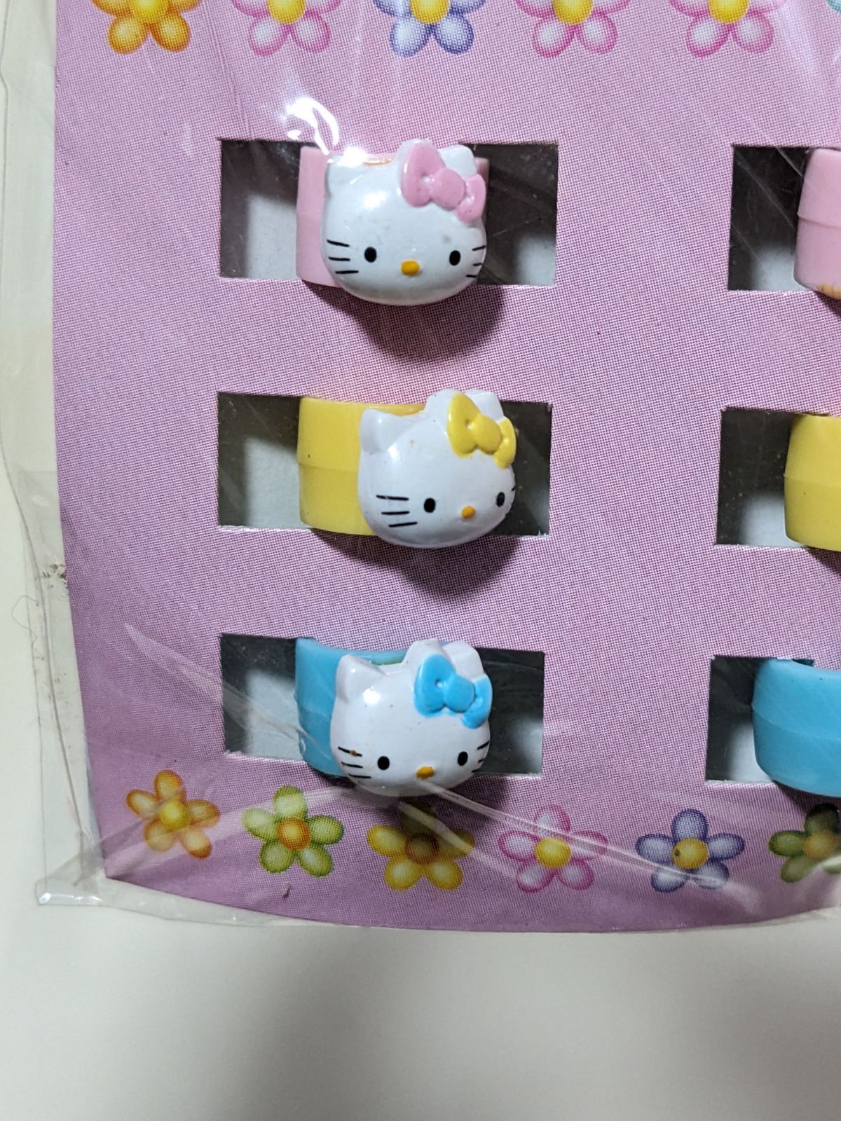 HELLOKITTYプチヘアクリップ昭和レトロキティちゃん希少レア97年製