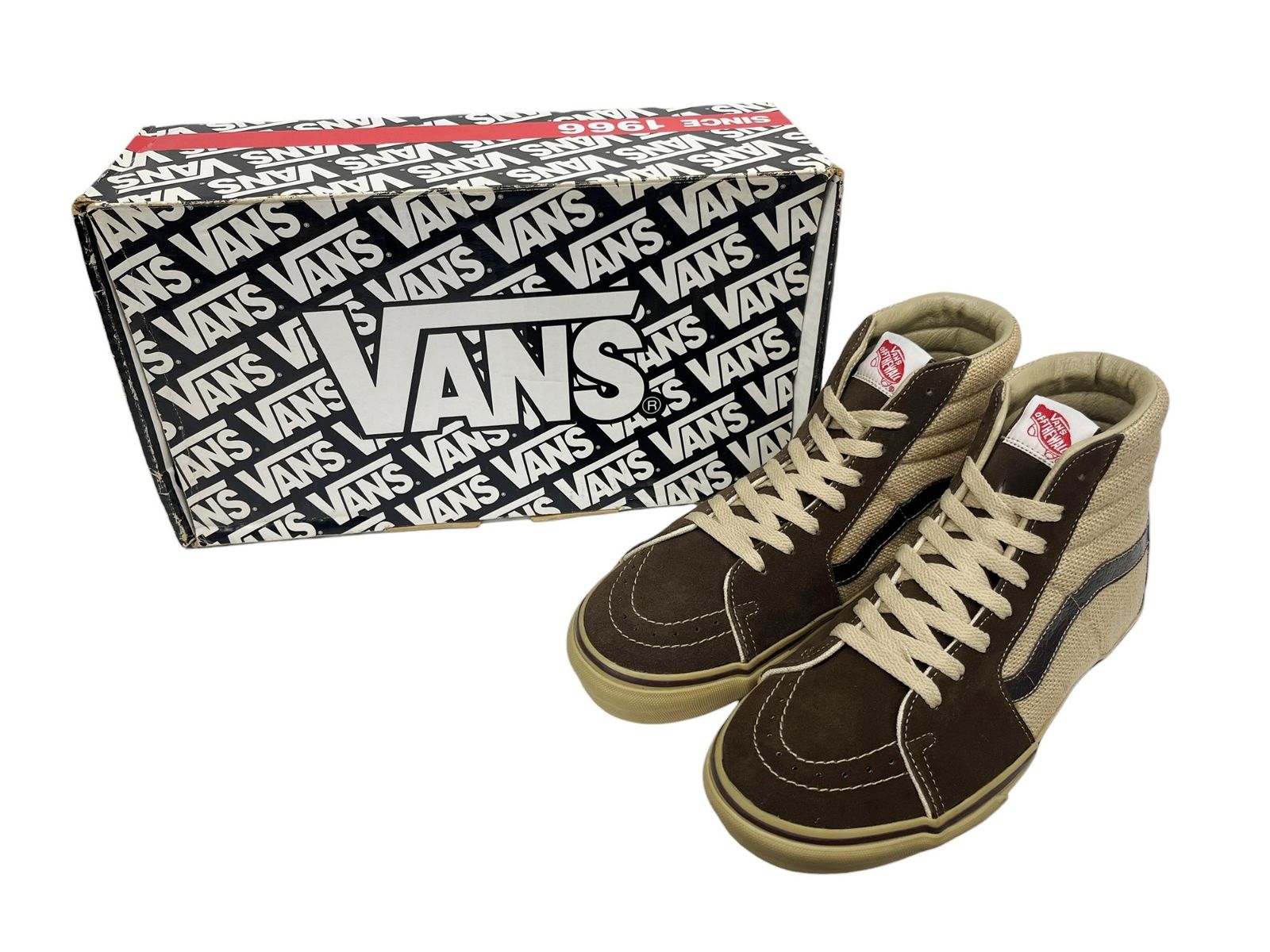VANS (バンズ) 90s Sk8-Hi スエード×ヘンプ キャンバス ハイカット 