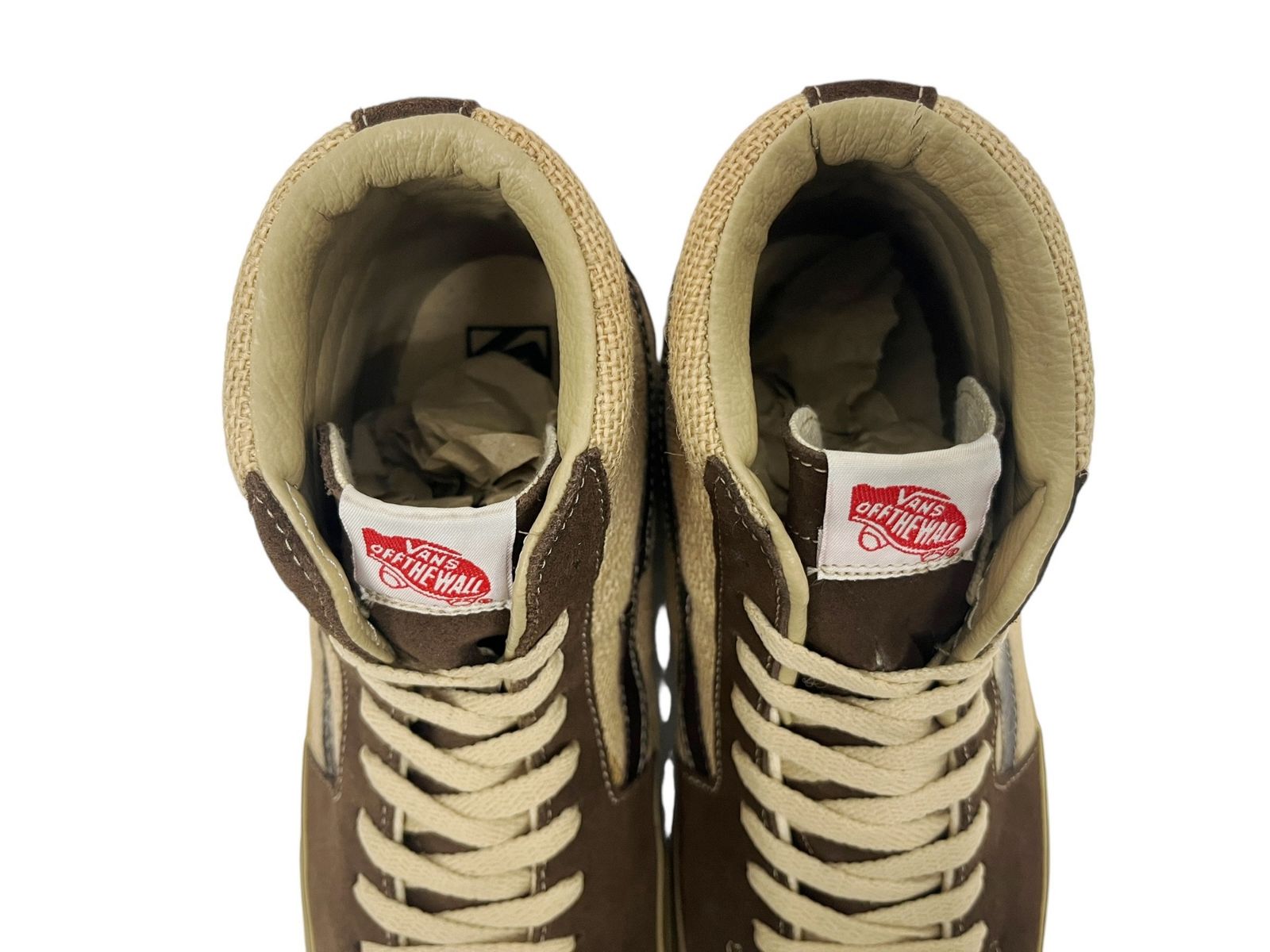 VANS (バンズ) 90s Sk8-Hi スエード×ヘンプ キャンバス ハイカット 