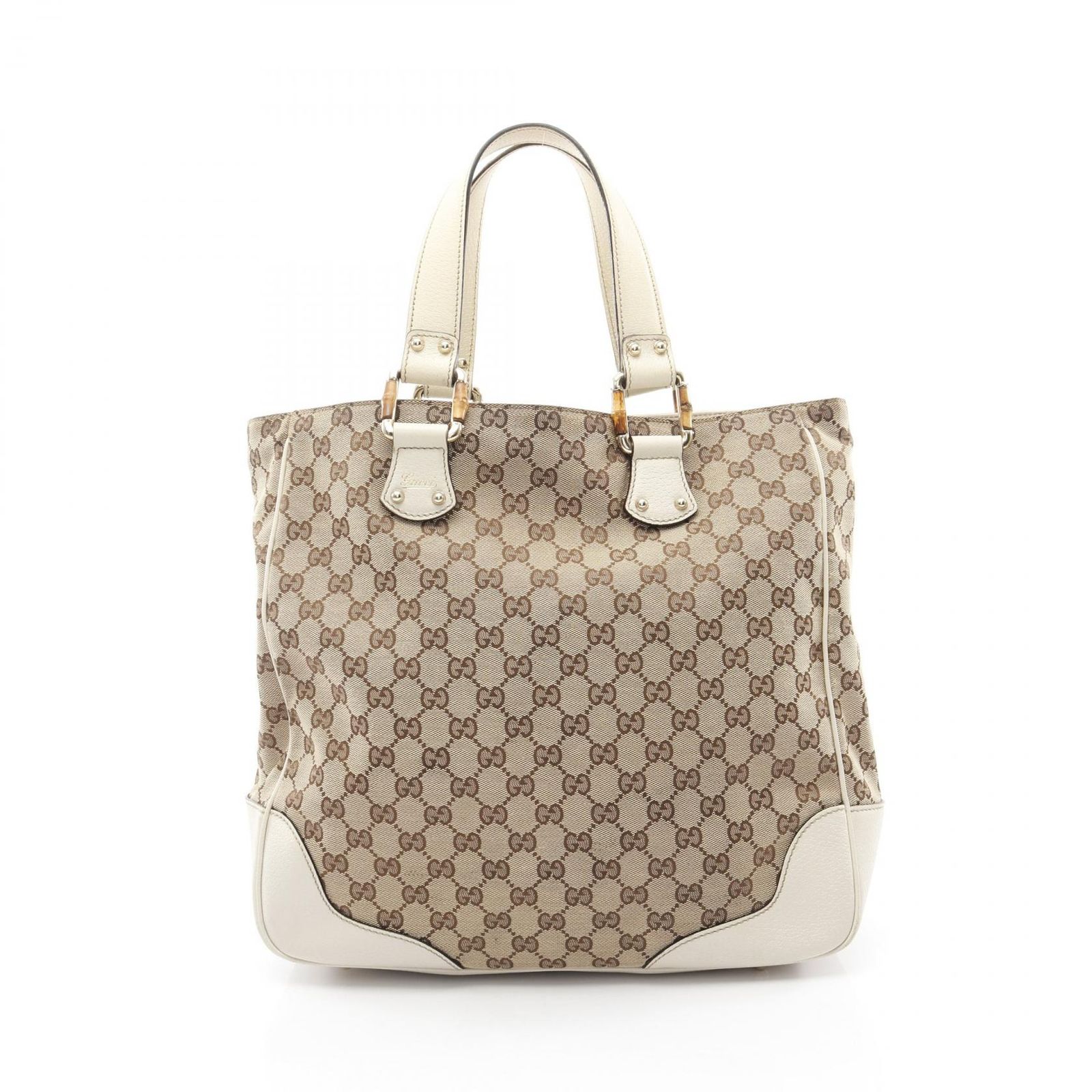 グッチ GUCCI トートバッグ バンブー ホースビット GGキャンバス 