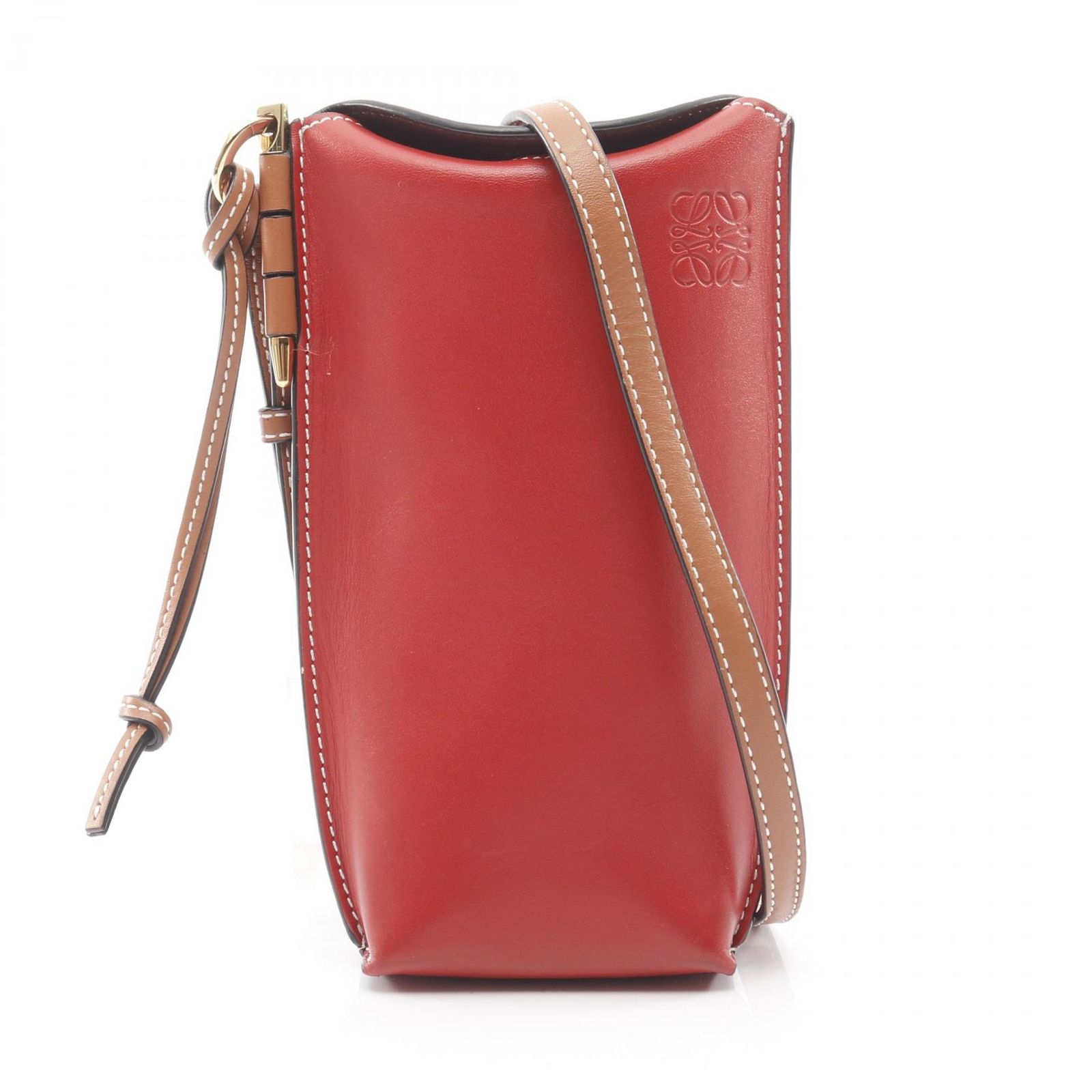 ロエベ LOEWE ショルダーバッグ GATE POCKET ゲートポケット レッド 