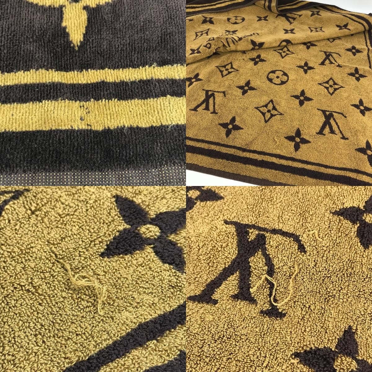 ルイヴィトン Louis Vuitton モノグラム ビーチタオル コットン 