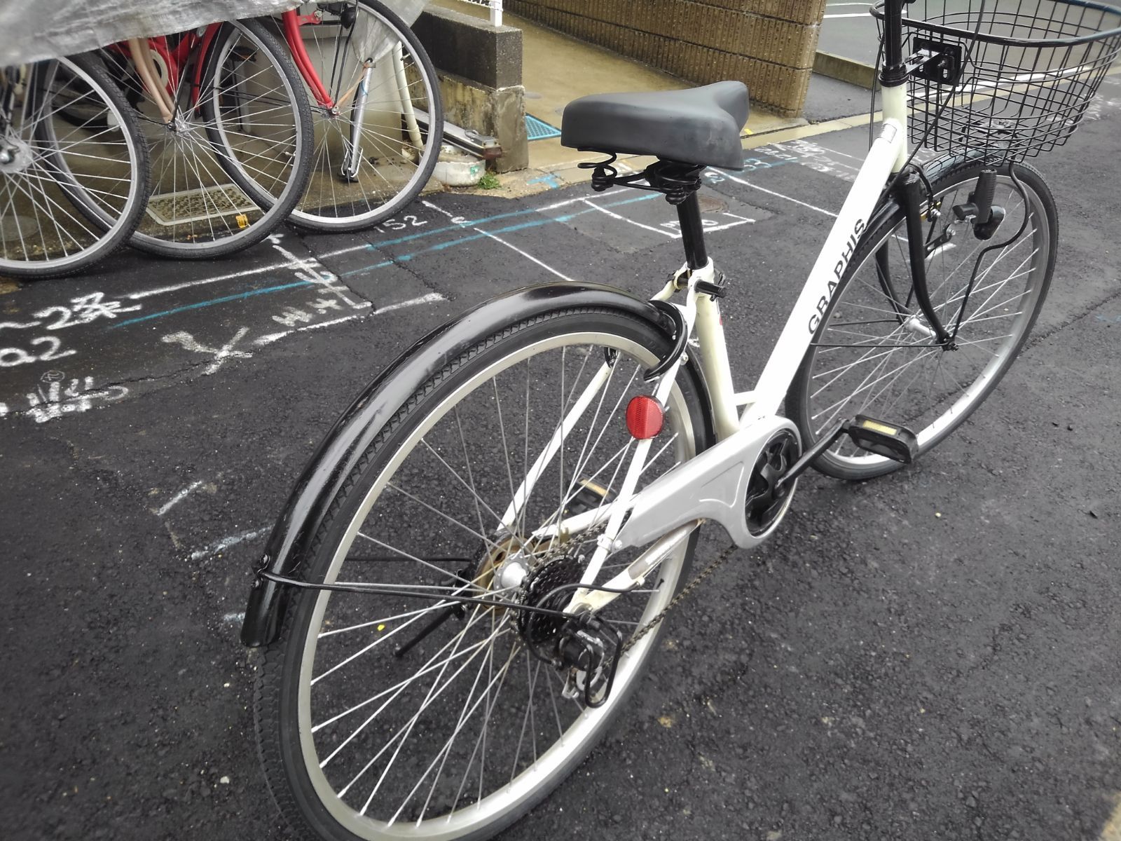 引き取り限定！(名古屋市昭和区)自転車3956 前後タイヤ新品！ 26 