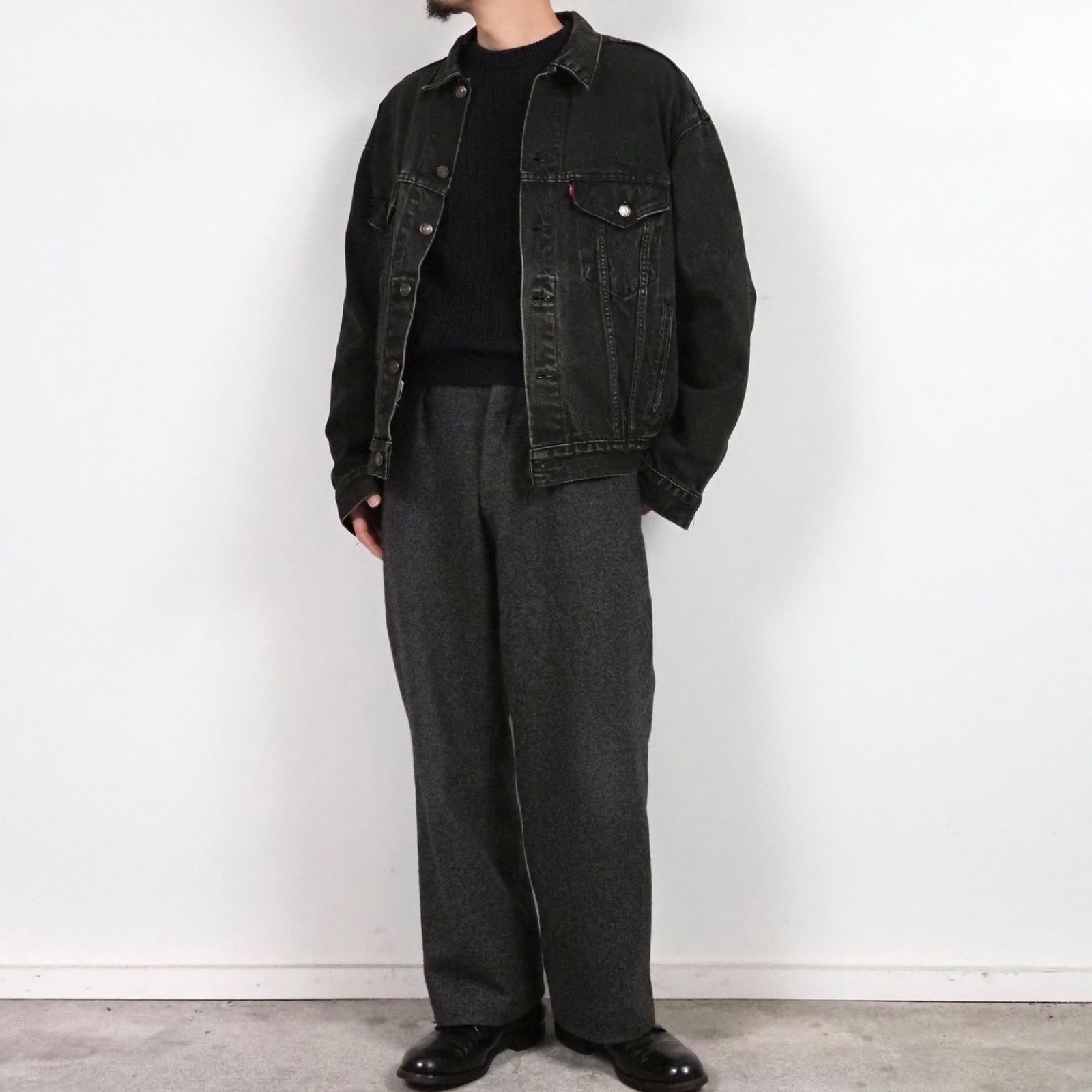 93's Levi's 70507-4159 Black Denim Jacket M USA製 リーバイス
