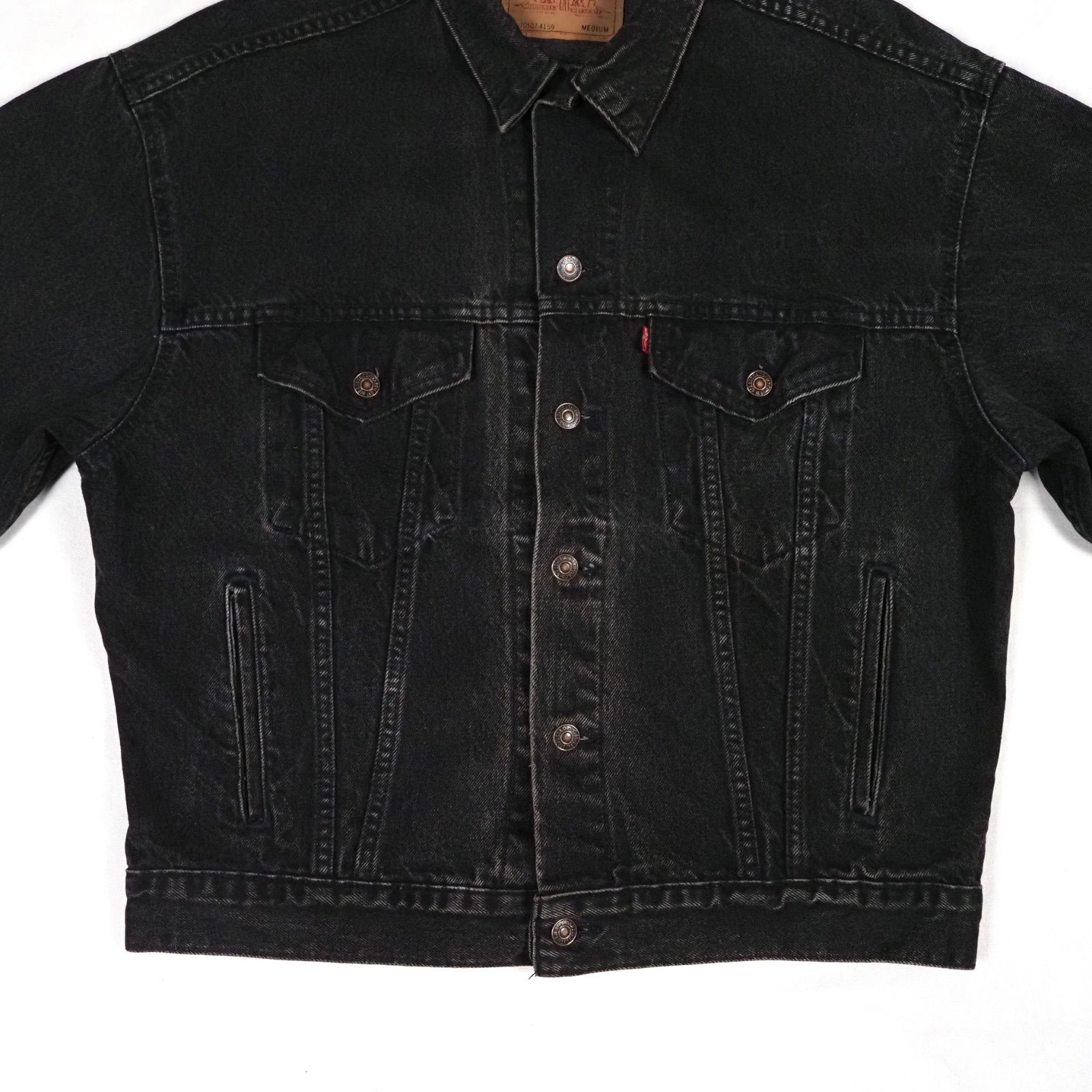93's Levi's 70507-4159 Black Denim Jacket M USA製 リーバイス