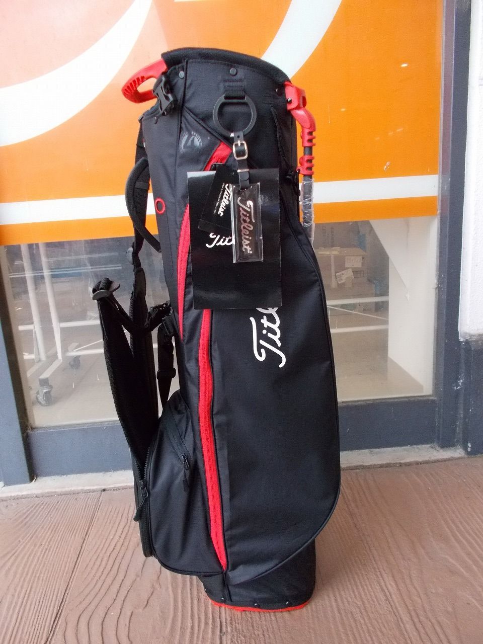  Titleist Players4 TB22SX5 スタンドバッグ 軽量 8型 約1.5kg ブラック×ブラック×レッド プレーヤーズ4 キャディバッグ ゴルフバッグ スイング練習用品 ゴルフバッグ キャディバッグ ゴルフ