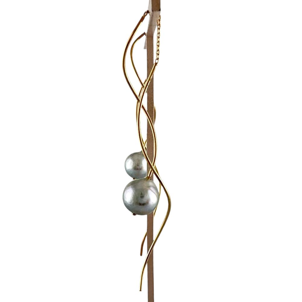 タサキ アメリカンピアス ロングピアス ピアス 18金 K18イエロー