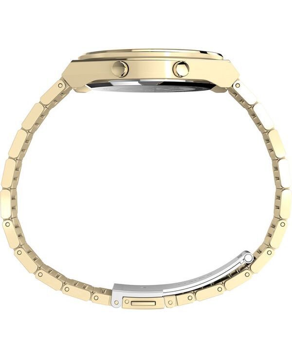 タイメックス メンズ アクセサリー 腕時計 Tシャツ Timex Mens Quartz Digital GoldTone Stainless Steel Watch 39mm Gold ゴールド