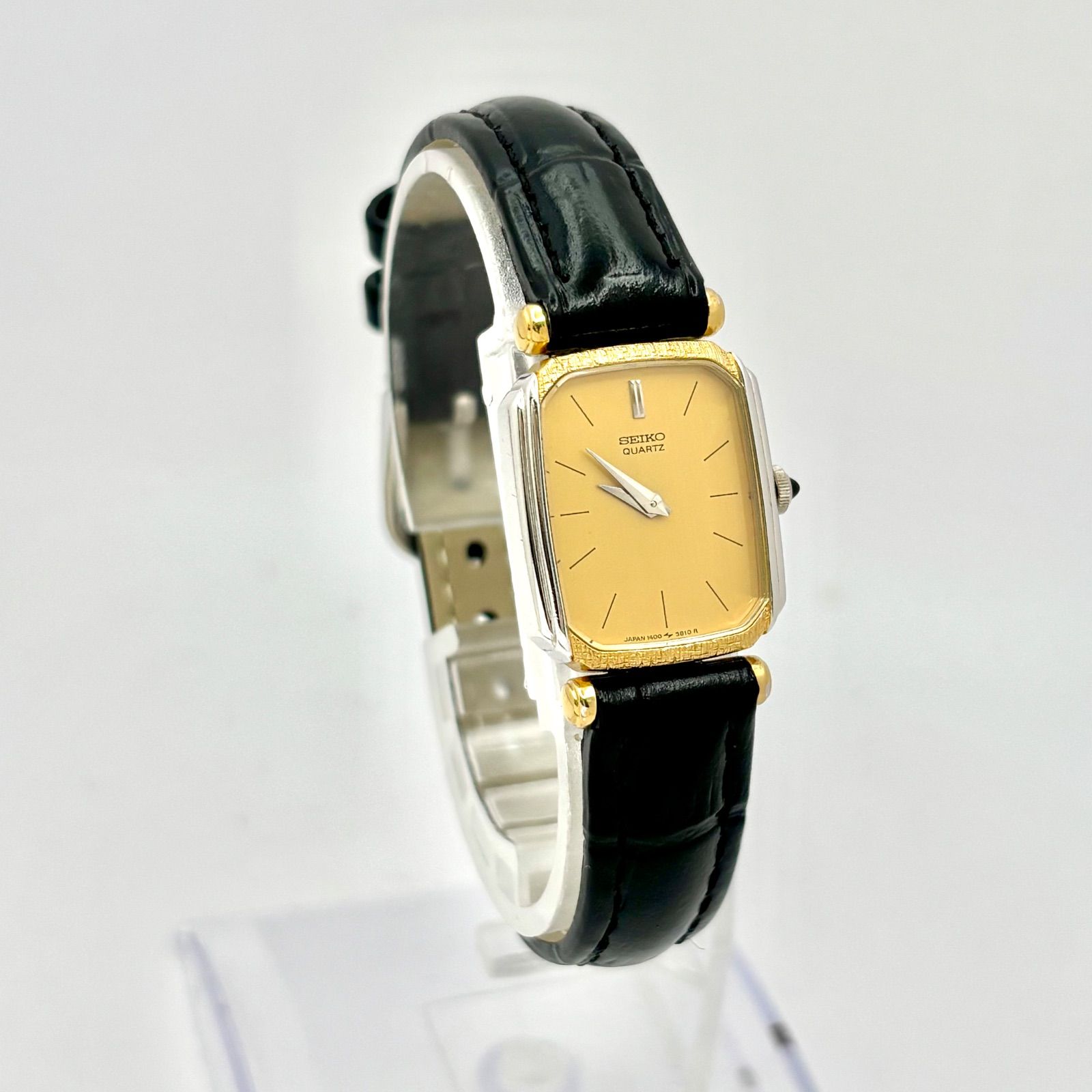 【美品/新品電池】SEIKO オクタゴン レディース 腕時計 ドレス 新品ベルト 美品/新品電池】SEIKO セイコー レディース 腕時計 オクタゴン 1400
