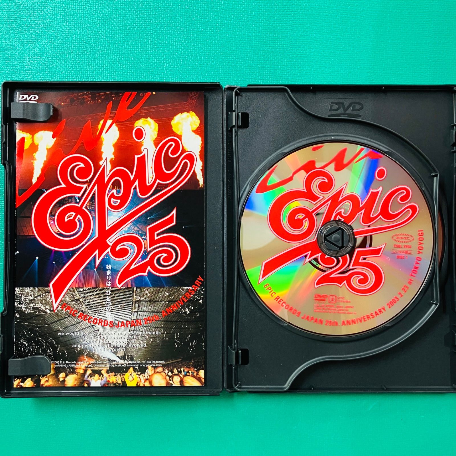【新品未開封品】Live EPIC 25 EPIC RECORDS JAPAN 美品】【2004.12】DVD Live EPIC 25 EPIC RECORDS JAPAN 25th