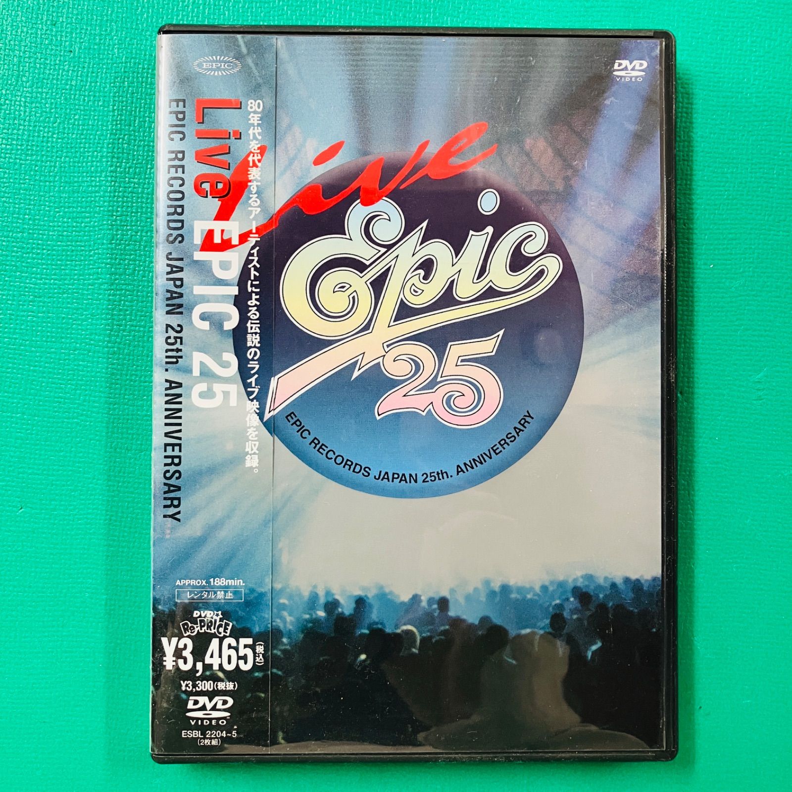 美品】【2004.12】DVD Live EPIC 25 EPIC RECORDS JAPAN 25th