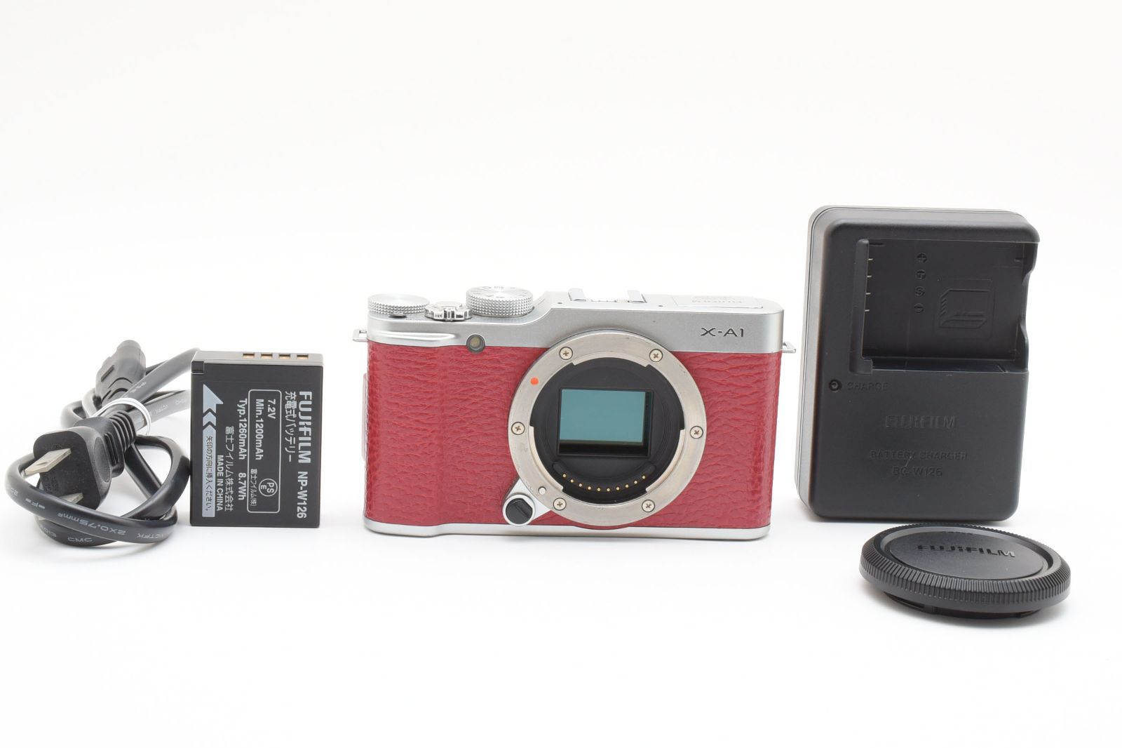 ☆極上品☆ 富士フィルム FUJIFILM X-A1 ボディ レッド ミラーレス一眼