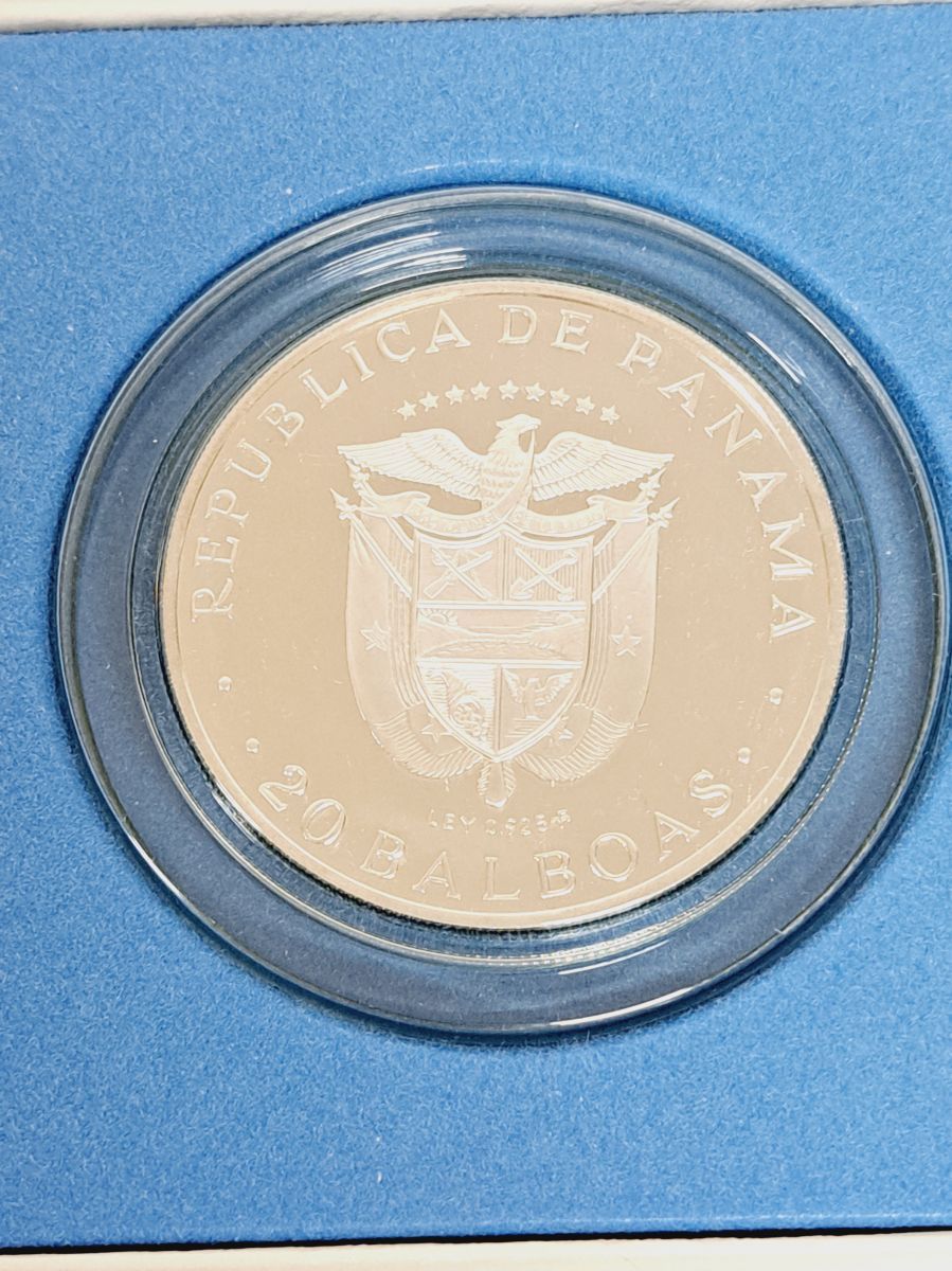 Republic of Panama One 20 Balboas Coin 1974年 パナマ共和国 20
