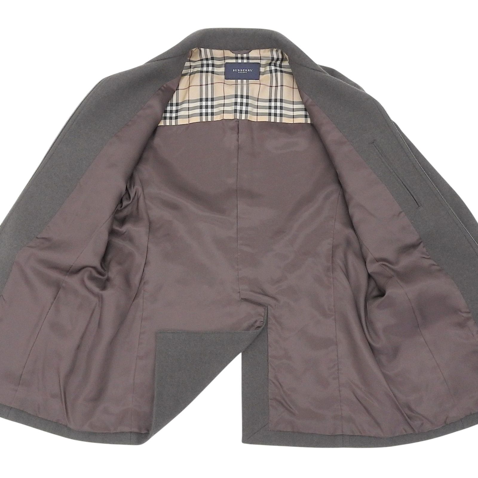極美品△BURBERRY LONDON バーバリーロンドン ウール アンゴラ混 裏地