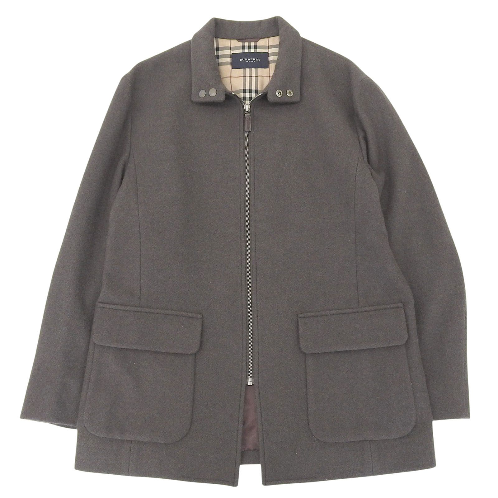 極美品△BURBERRY LONDON バーバリーロンドン ウール アンゴラ混 裏地