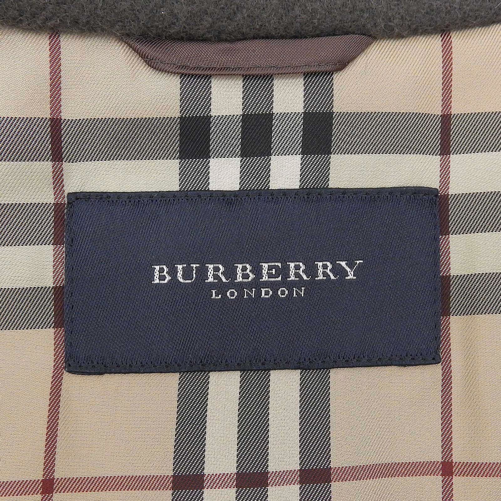 極美品△BURBERRY LONDON バーバリーロンドン ウール アンゴラ混 裏地