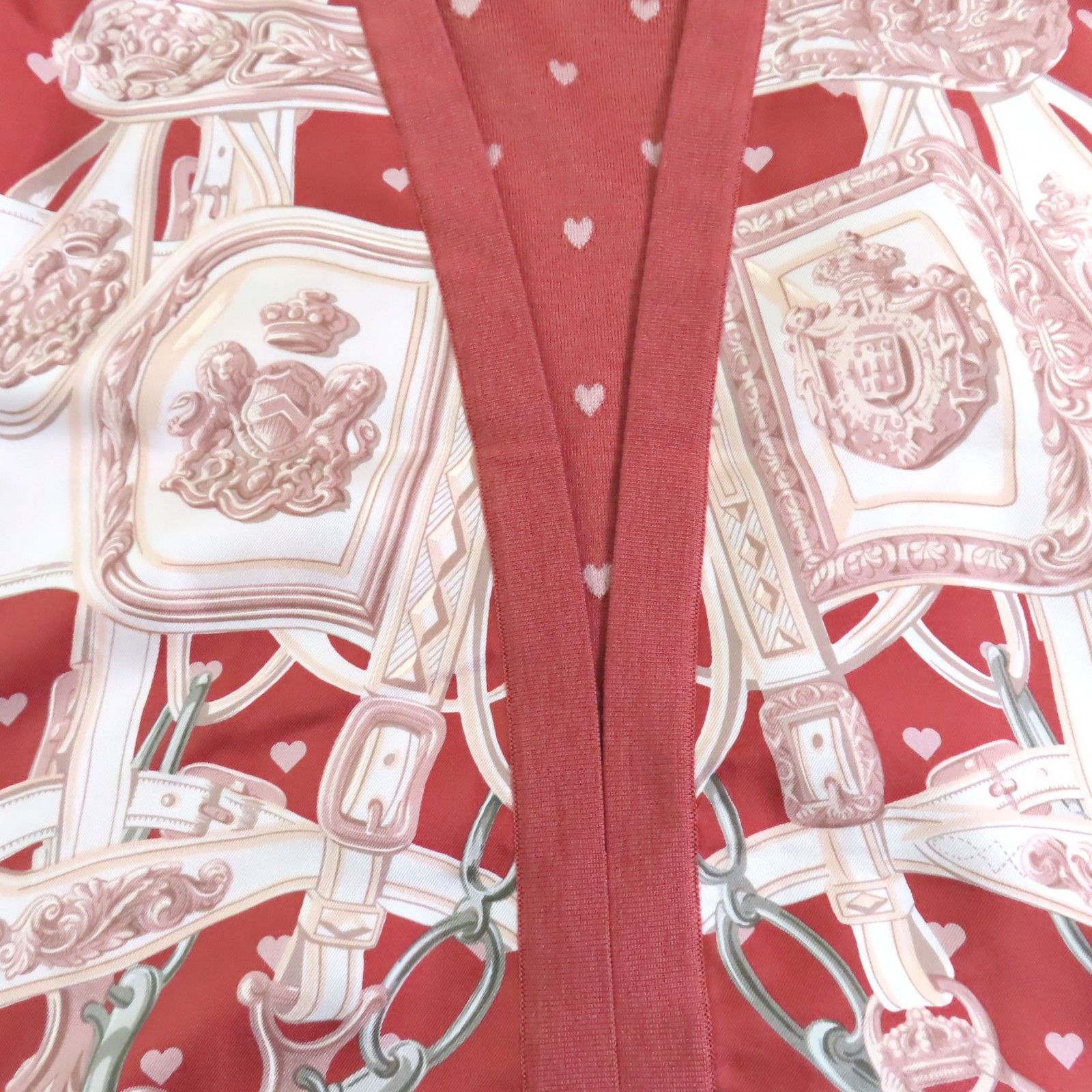 極美品◇HERMES エルメス 18AW BRIDES de GALA ブリッドドゥガラ シルク カシミヤ ツイルレーヌ 長袖ニット セーター ピンク 38 イタリア製 正規品 レディース 極美品◇HERMES エルメス 18AW BRIDES de GALA ブリッドドゥガラ