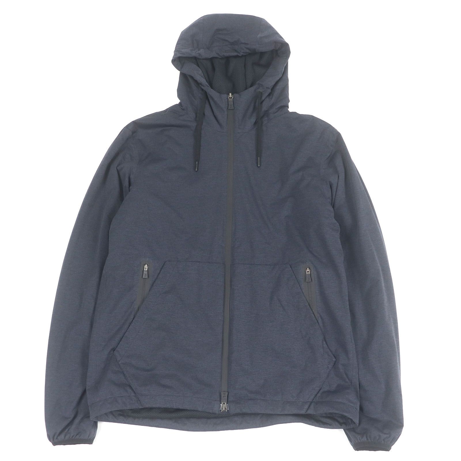 極美品□Herno ヘルノ 2020年製 Laminar GI062UL ロゴ金具 フーデッド 