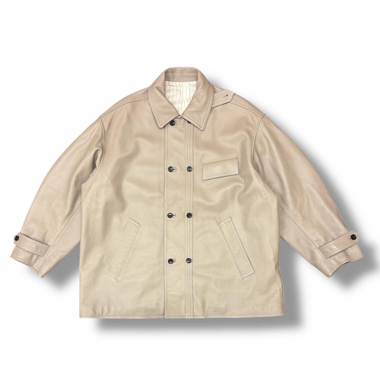 参考上代143000円 Graphpaper 25AW Sheep Leather Corbusier Jacket 