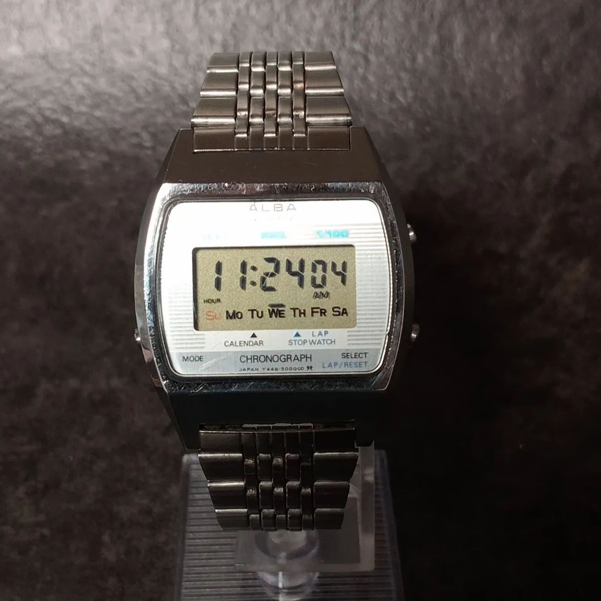 SEIKO ALBA セイコー アルバ 腕時計 デジタル Y448-5000 シルバー