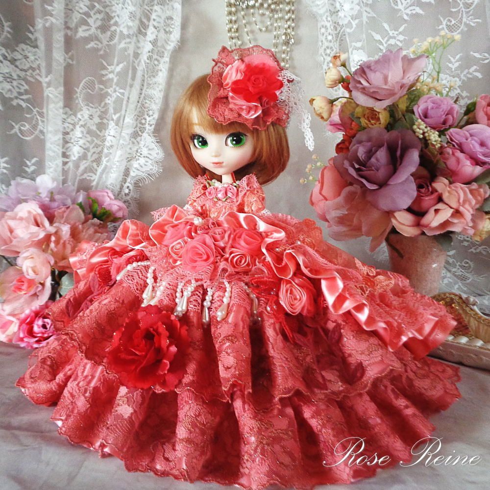ベルサイユの薔薇 花の妖精 フェアリーコーラルのオーバーフリルドール