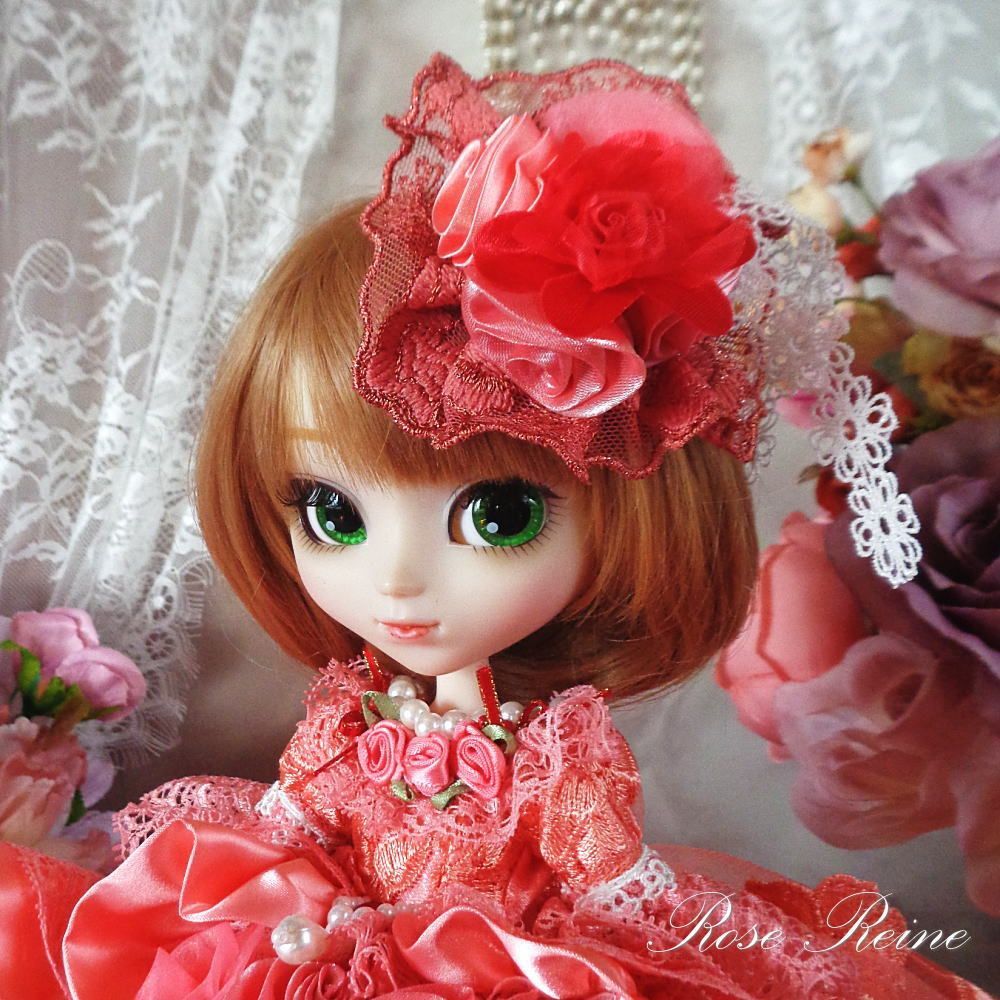 ベルサイユの薔薇 フェアリーコーラルの豪華オーバーフリルドールドレス ベルサイユの薔薇 花の妖精 フェアリーコーラルのオーバーフリルドール