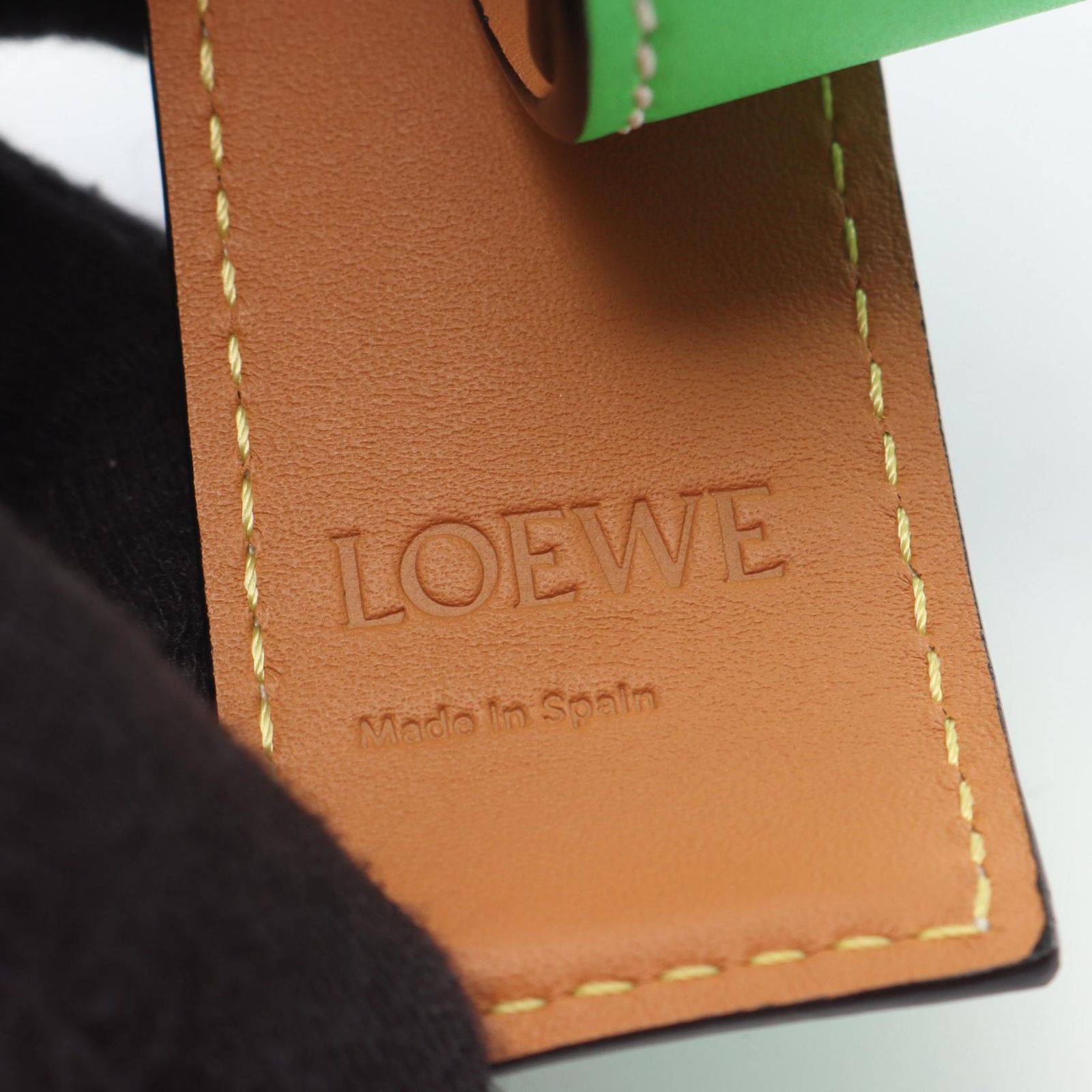 ロエベ LOEWE ブレスレット アナグラム スラップ スモール グリーン