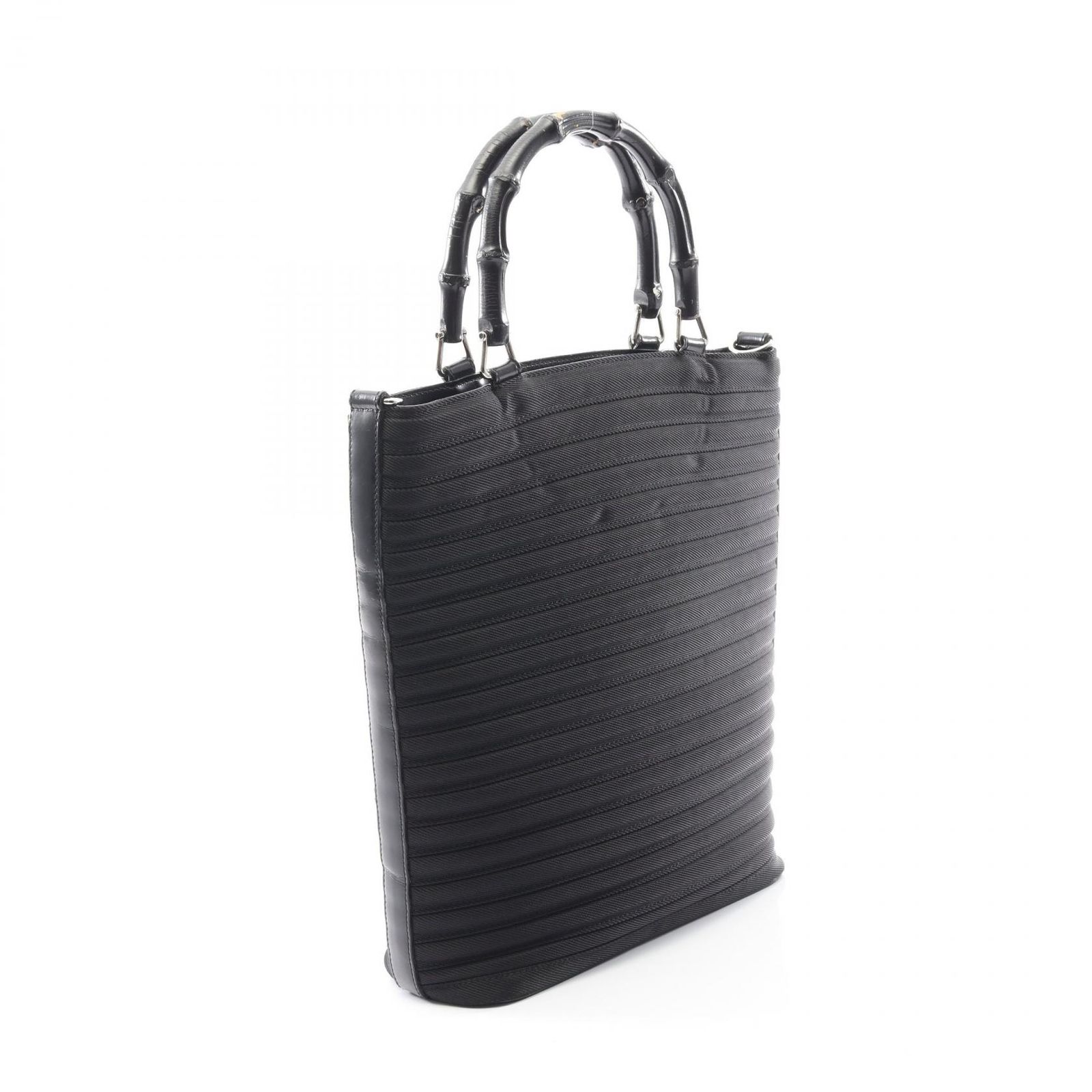グッチ GUCCI ハンドバッグ バンブー 002・1998・0353 ブラック レザー 