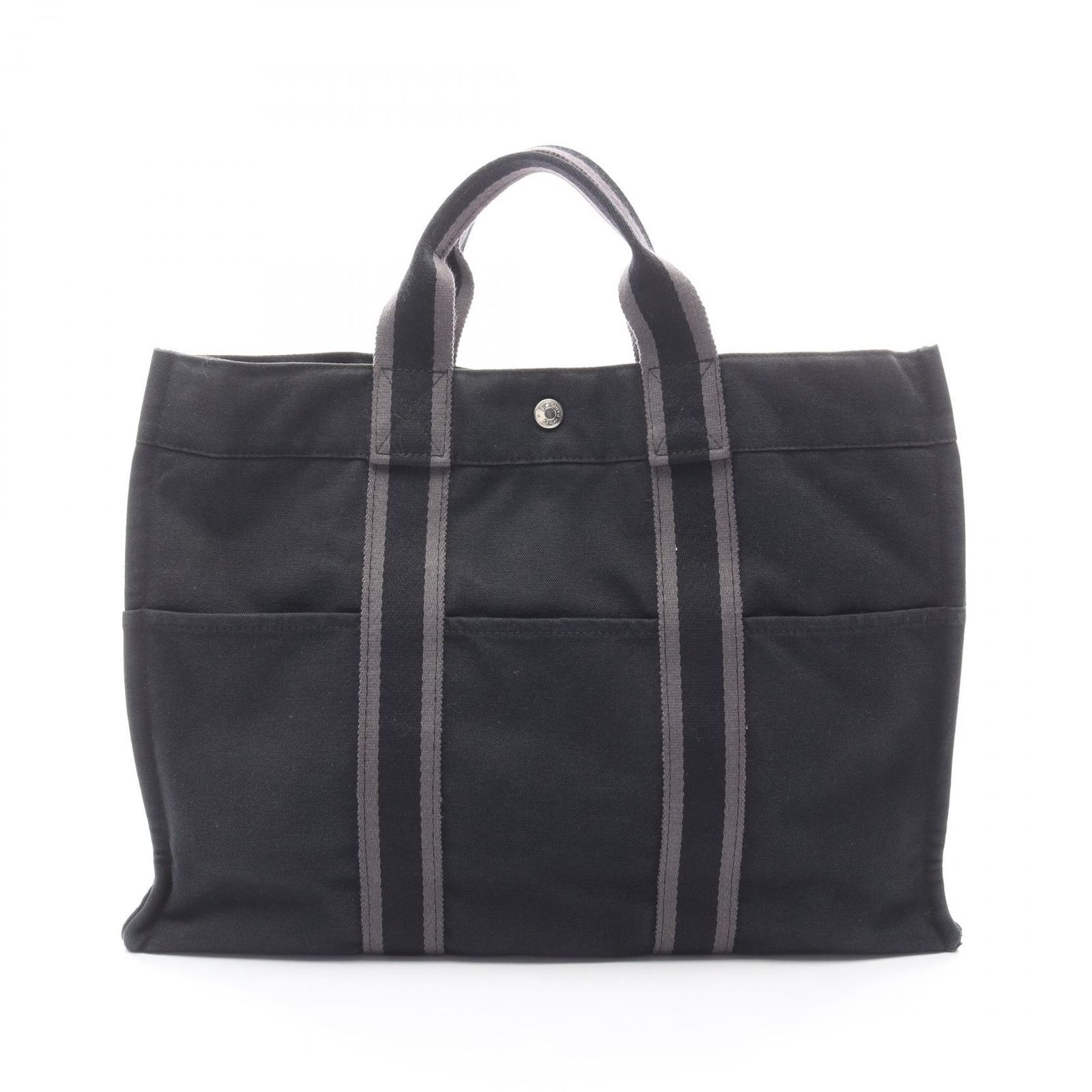 HERMES トートPM 100754M フールトゥ キャンバス ブラック 美品✨HERMES フールトゥMM トートバッグ ブラック エルメス