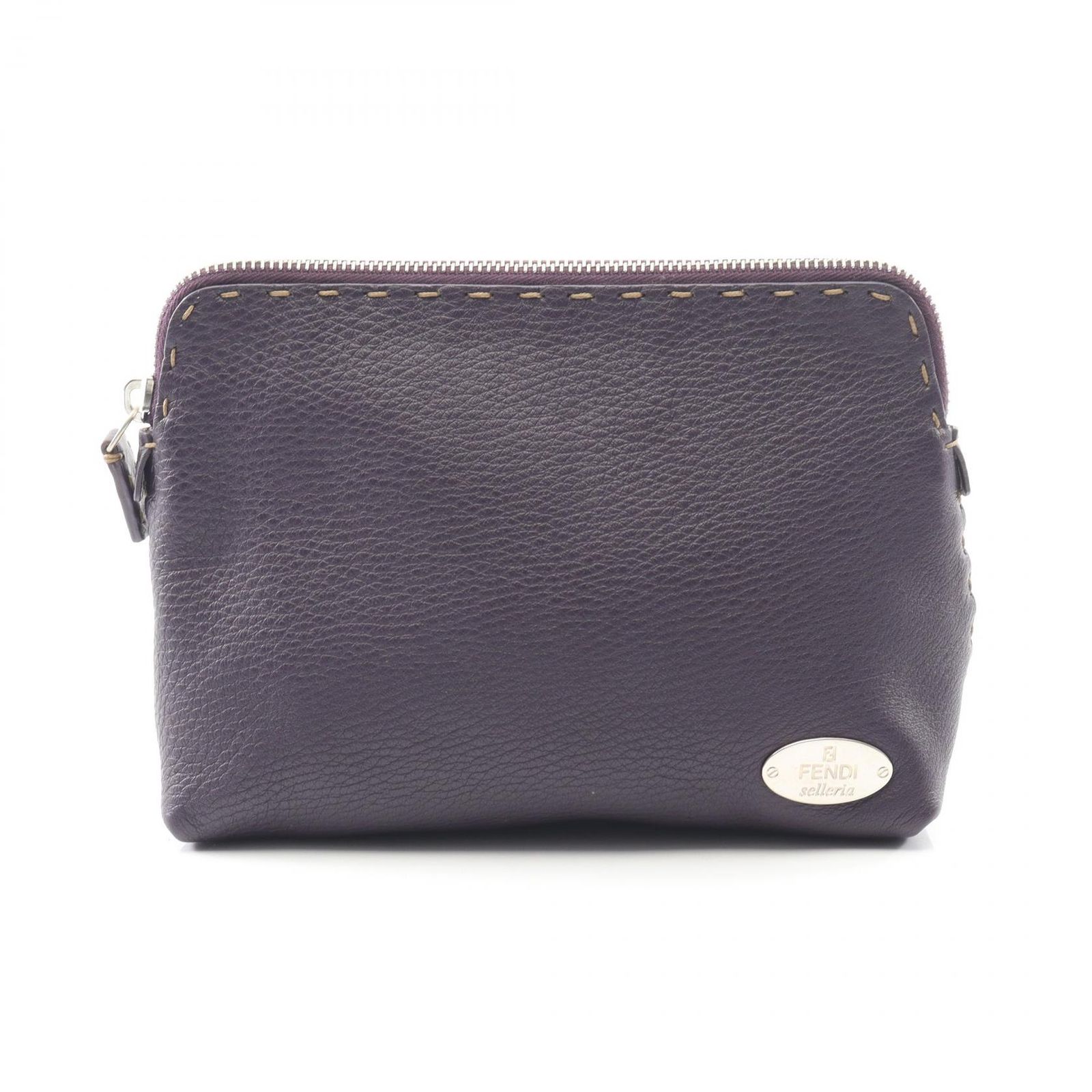 フェンディ FENDI ポーチ セレリア 8N0037 パープル レザー セレリア 