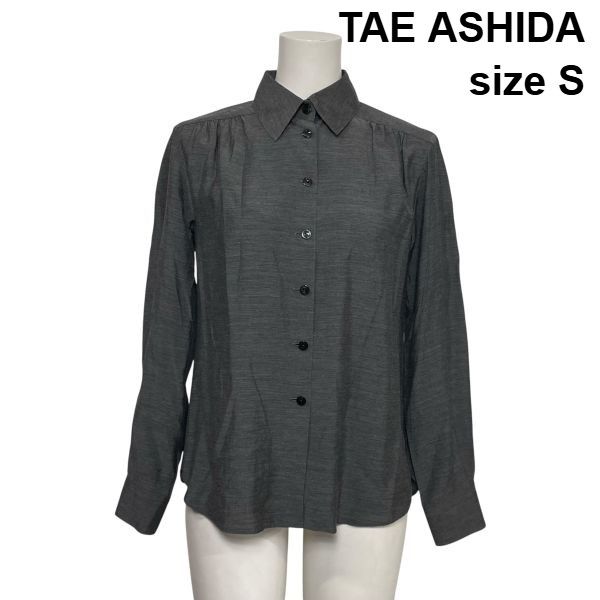 ◇ タエアシダ TAE ASHIDA ブラウス シャツ 長袖 肩口ギャザー 
