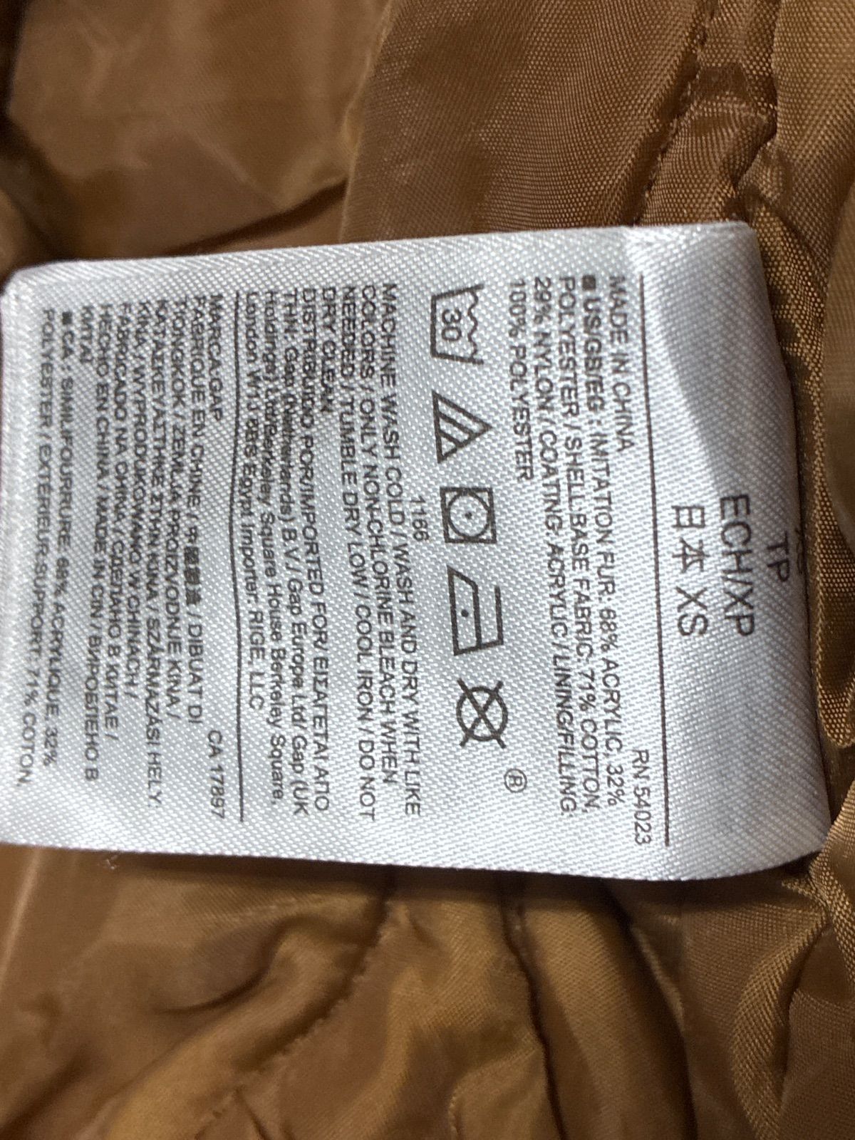 OLD GAP 00s B-10 短丈 ボア フライトジャケット XS ネイビー - メルカリ