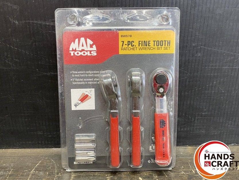 ● 保管♥品 マックツールズ BWS 7 B Pc ボディーリペアツール セット ラチェットレンチビットセット