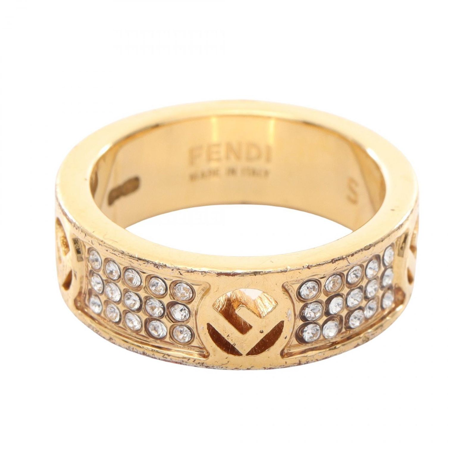 フェンディ FENDI リング・指輪 Fロゴ GP（ゴールドメッキ） リング 