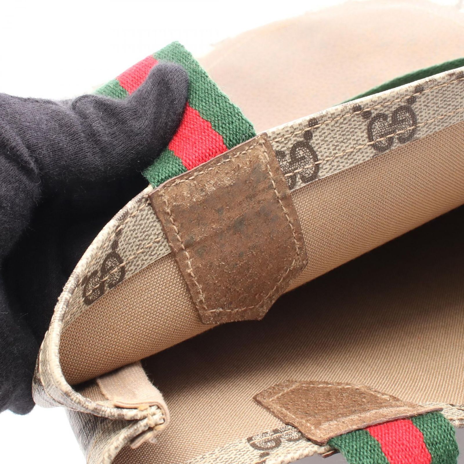 グッチ GUCCI トートバッグ オールドグッチ GGプラス シェリーライン 