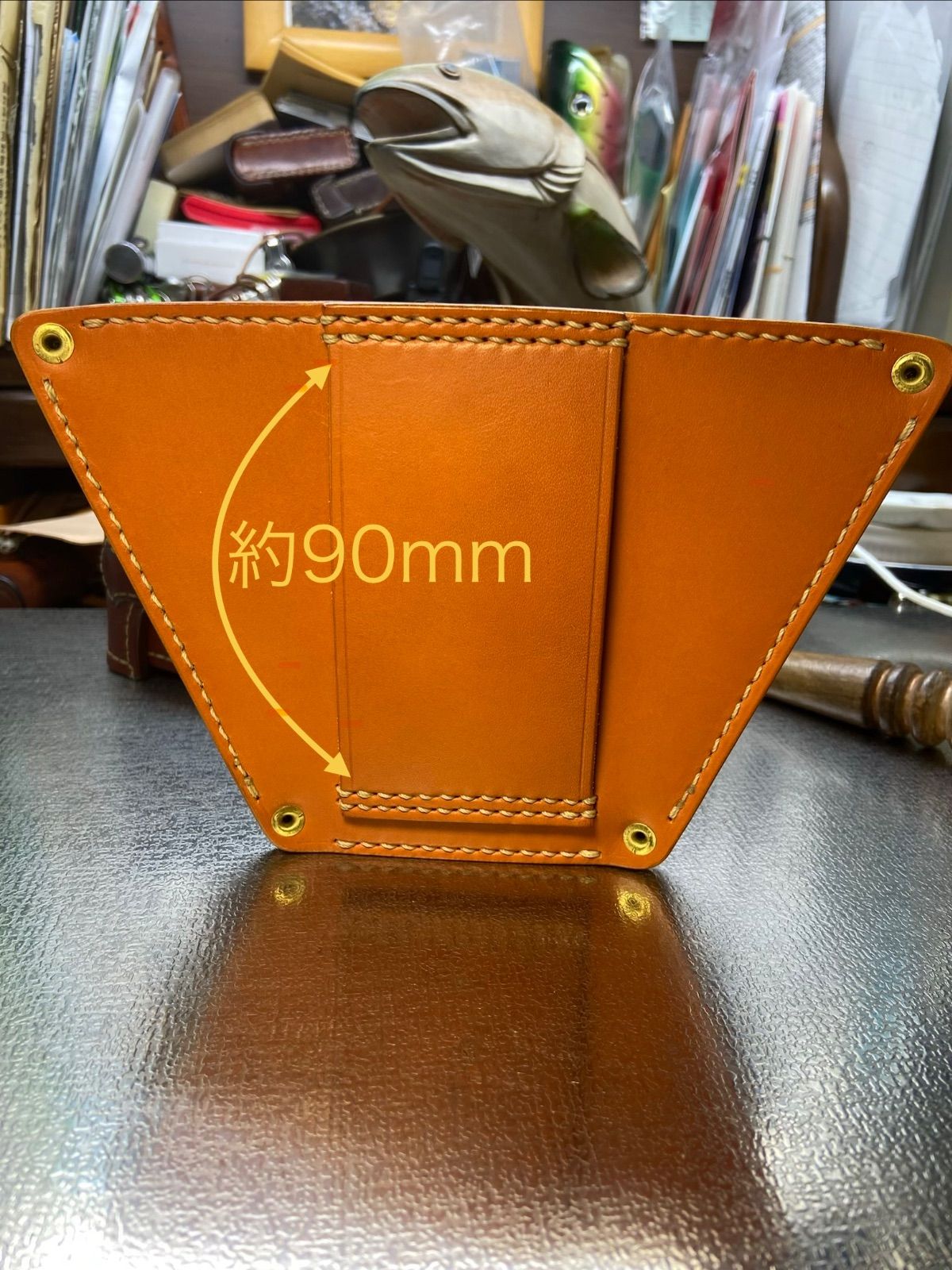 ランディングネットのホルスター ハンドメイド