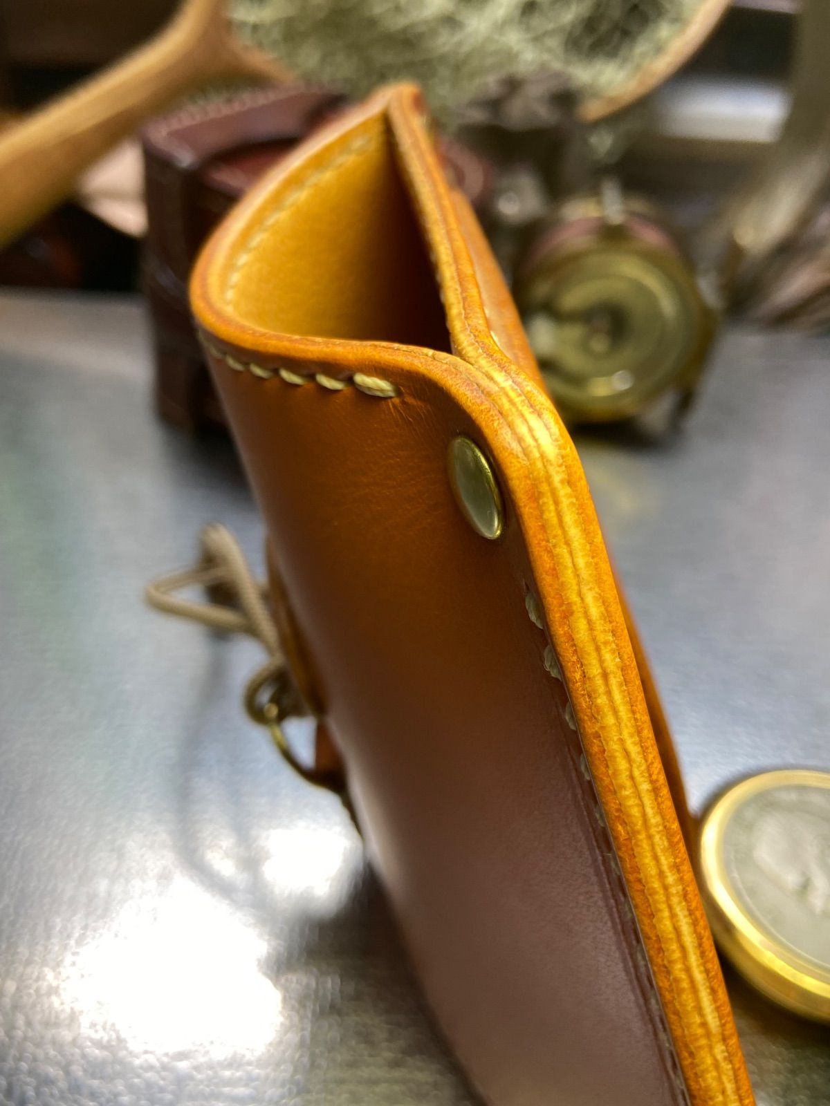 ランディングネットのホルスター ハンドメイド