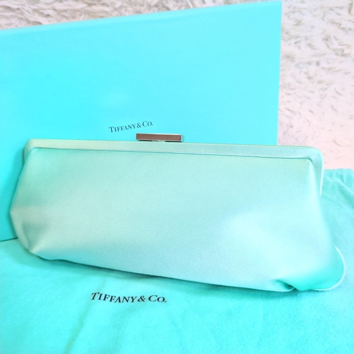 希少✨️ TIFANY&CO. ティファニー がま口クラッチバッグ セカンド