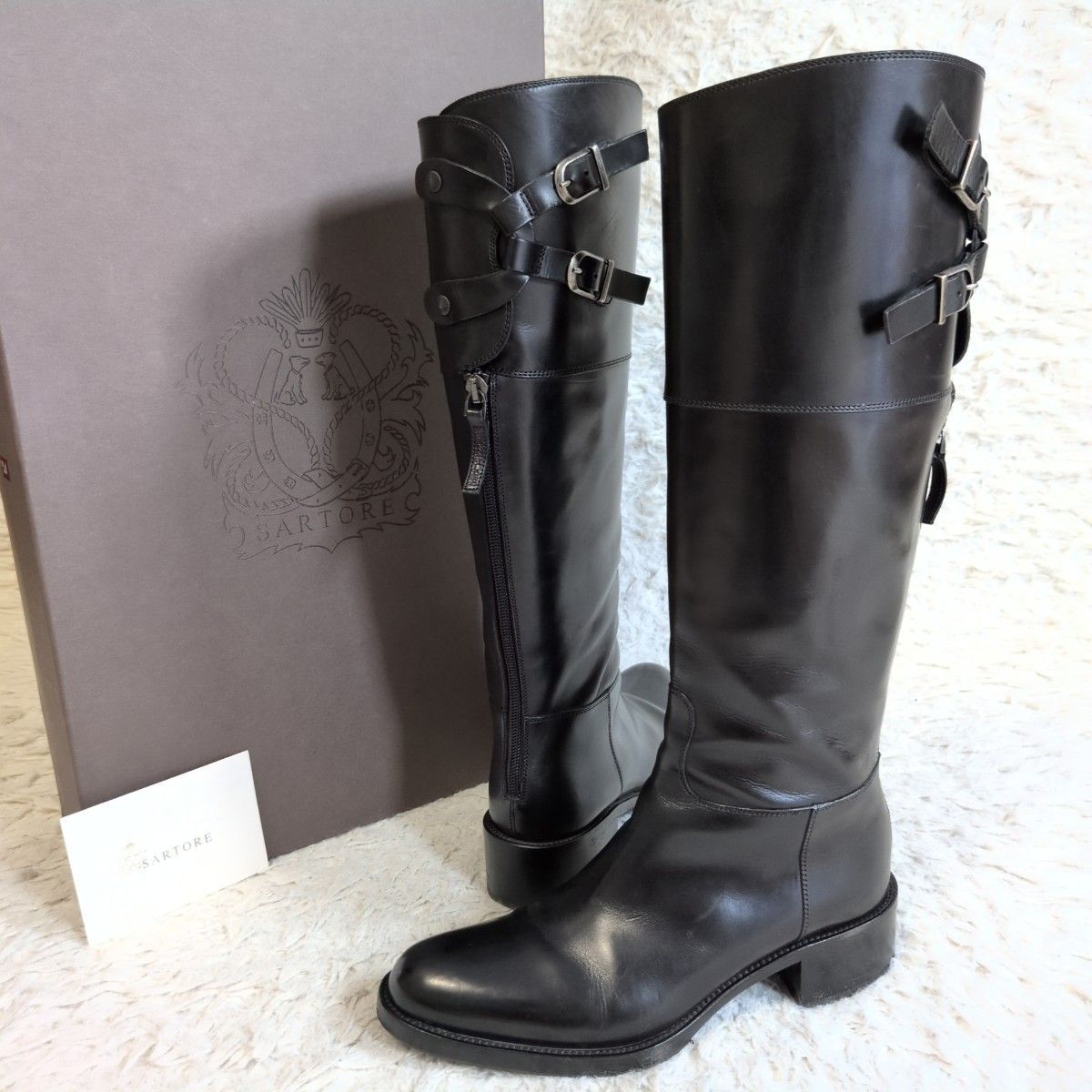 美品✨️ SARTORE サルトル ジョッキーブーツ ロングブーツ 美品✨️ SARTORE サルトル ジョッキーブーツ ロングブーツ