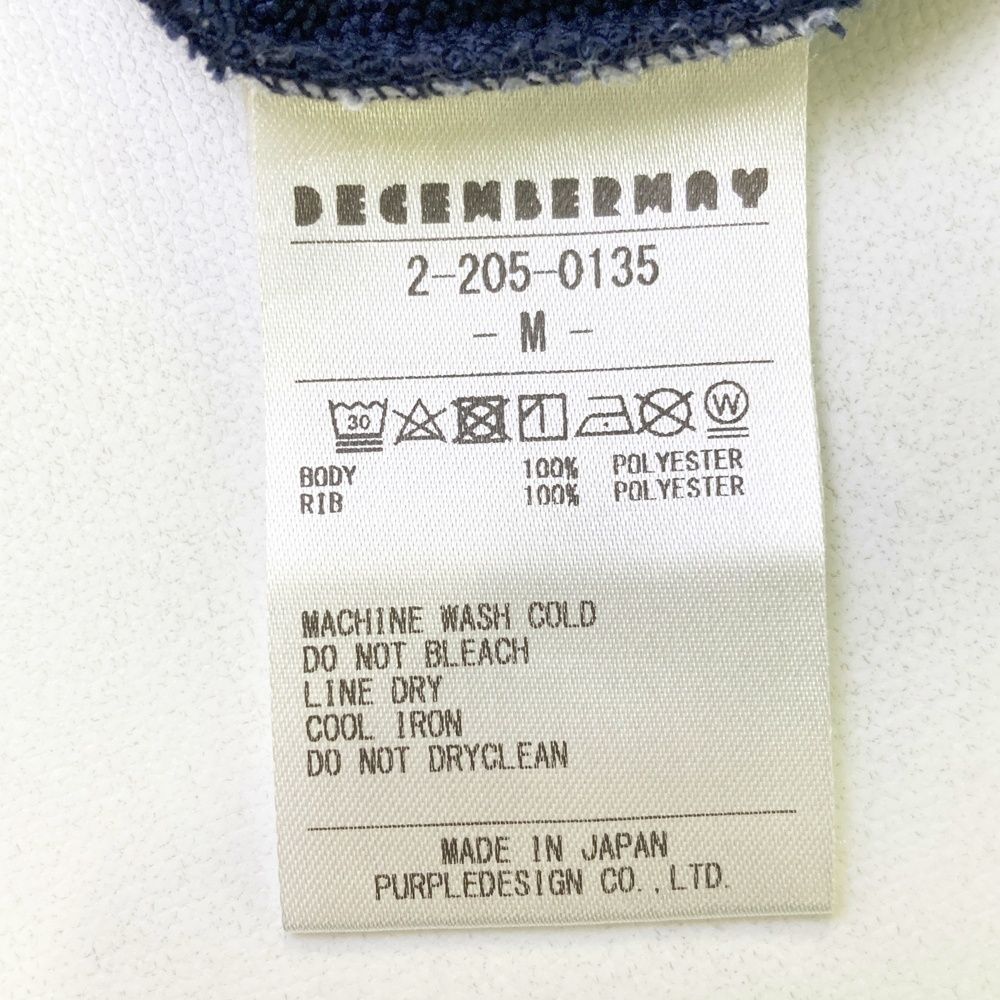 サイズ：M DECEMBERMAY ディセンバーメイ 変形襟 半袖ポロシャツ