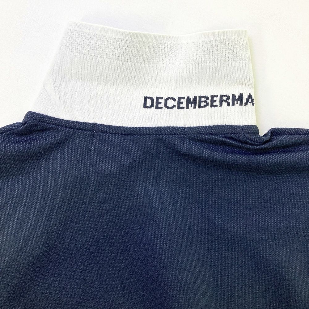 サイズ：M DECEMBERMAY ディセンバーメイ 変形襟 半袖ポロシャツ