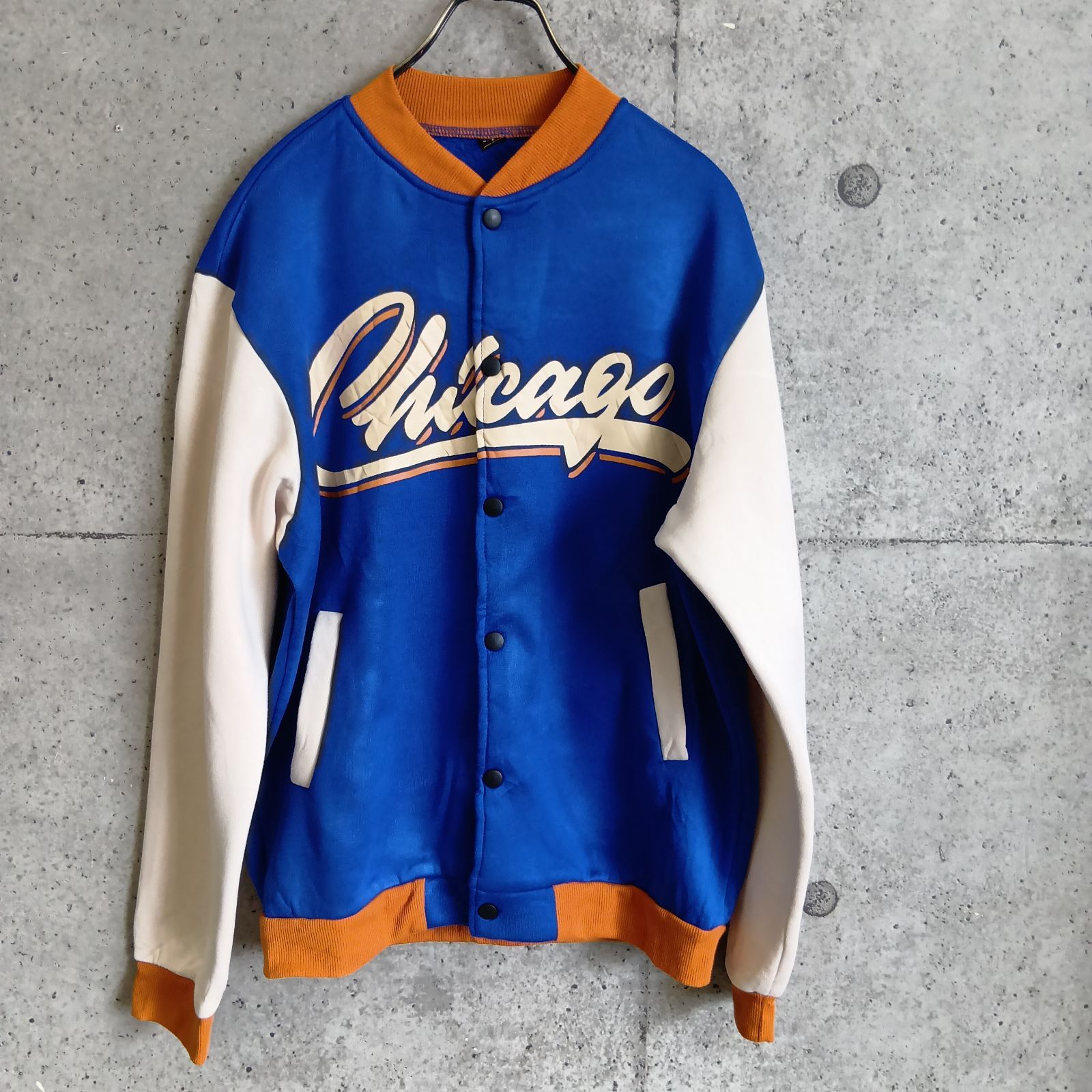 USED】US 古着 SHEIN 配色スタジャン ジャケット アメカジ ストリート 