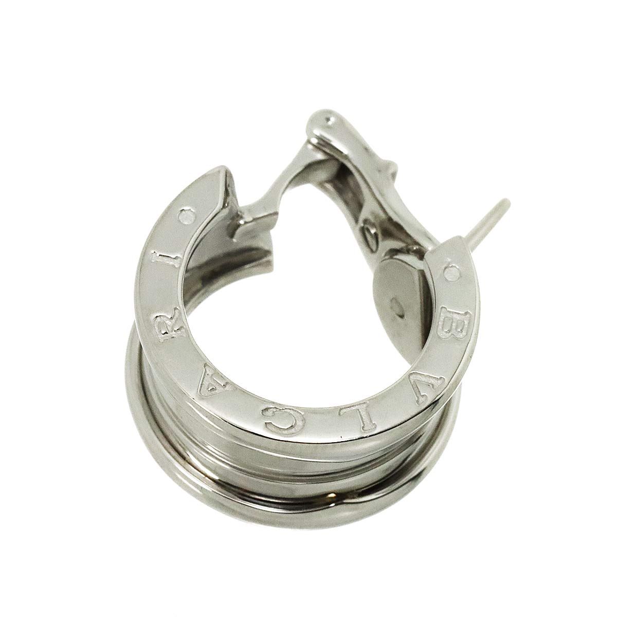 ブルガリ BVLGARI ビーゼロワン ピアス K18 WG ホワイトゴールド 750