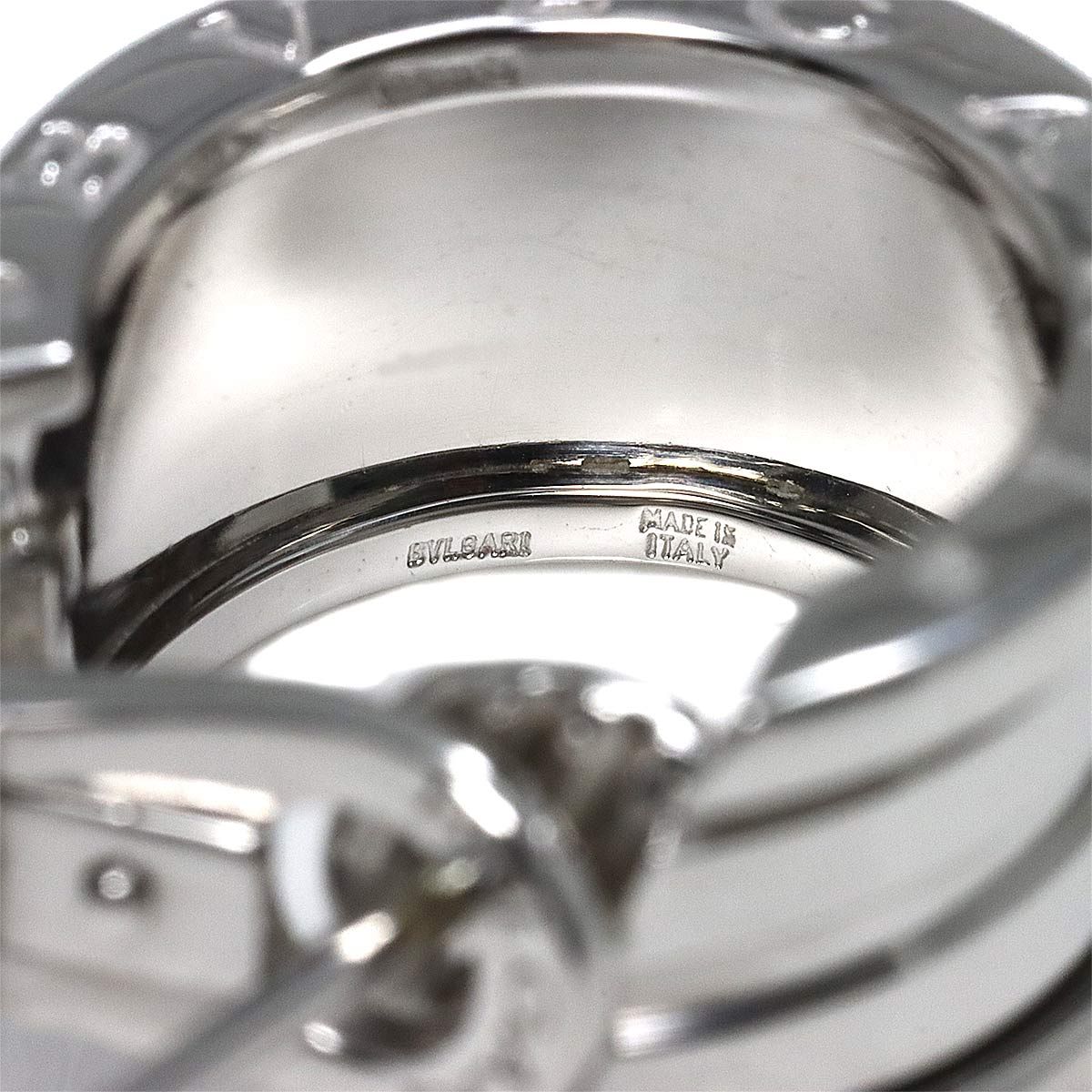 ブルガリ BVLGARI ビーゼロワン ピアス K18 WG ホワイトゴールド 750