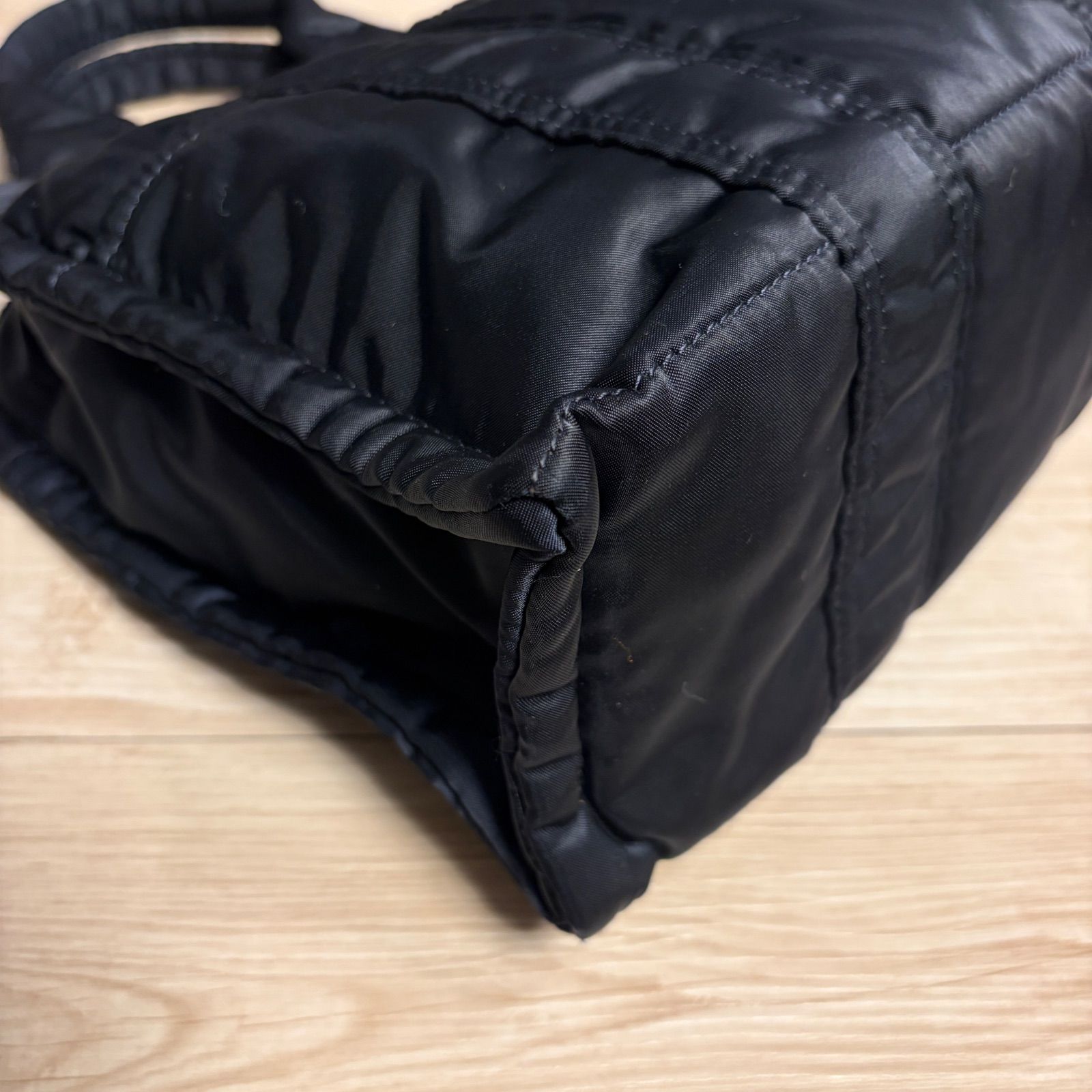 HEAD PORTER ヘッドポーター アイアンブルー スクエア トートバッグ 