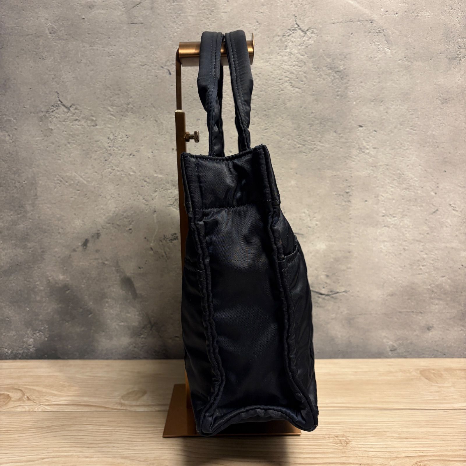 HEAD PORTER ヘッドポーター アイアンブルー スクエア トートバッグ