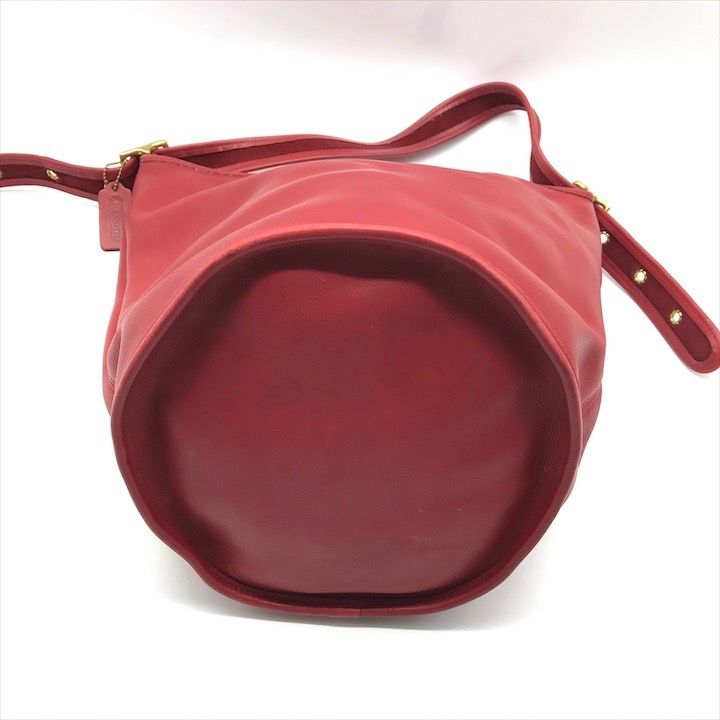 良品 COACH コーチ ワンショルダー ショルダー バッグ 斜め掛け オール レッド レザー 無地 シンプル レディース ブランド 鞄 かばん r970 良品 COACH コーチ ワンショルダー ショルダー バッグ 斜め掛け オール